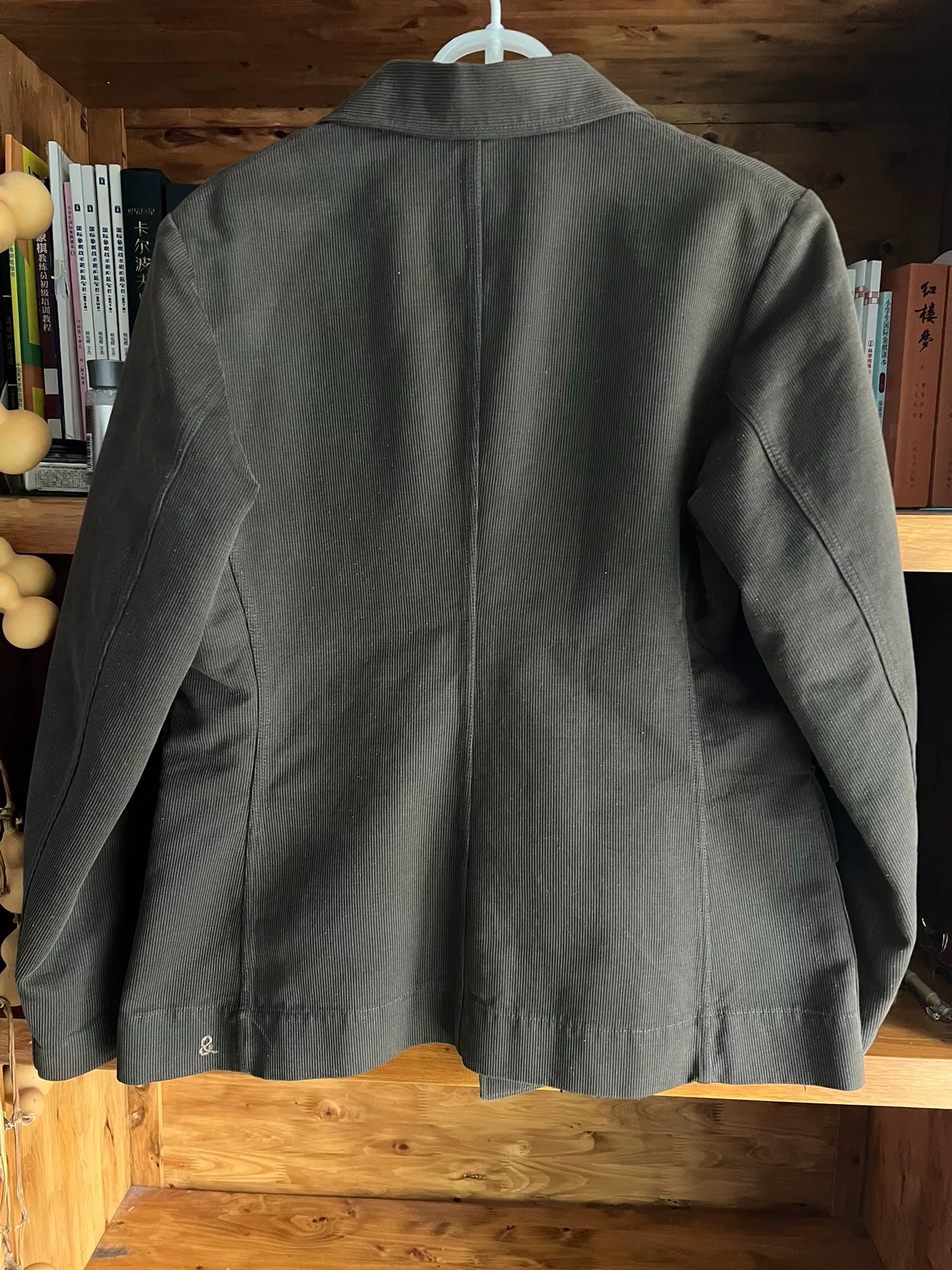 45RPM Early Corduroy Hunting Jacket — label