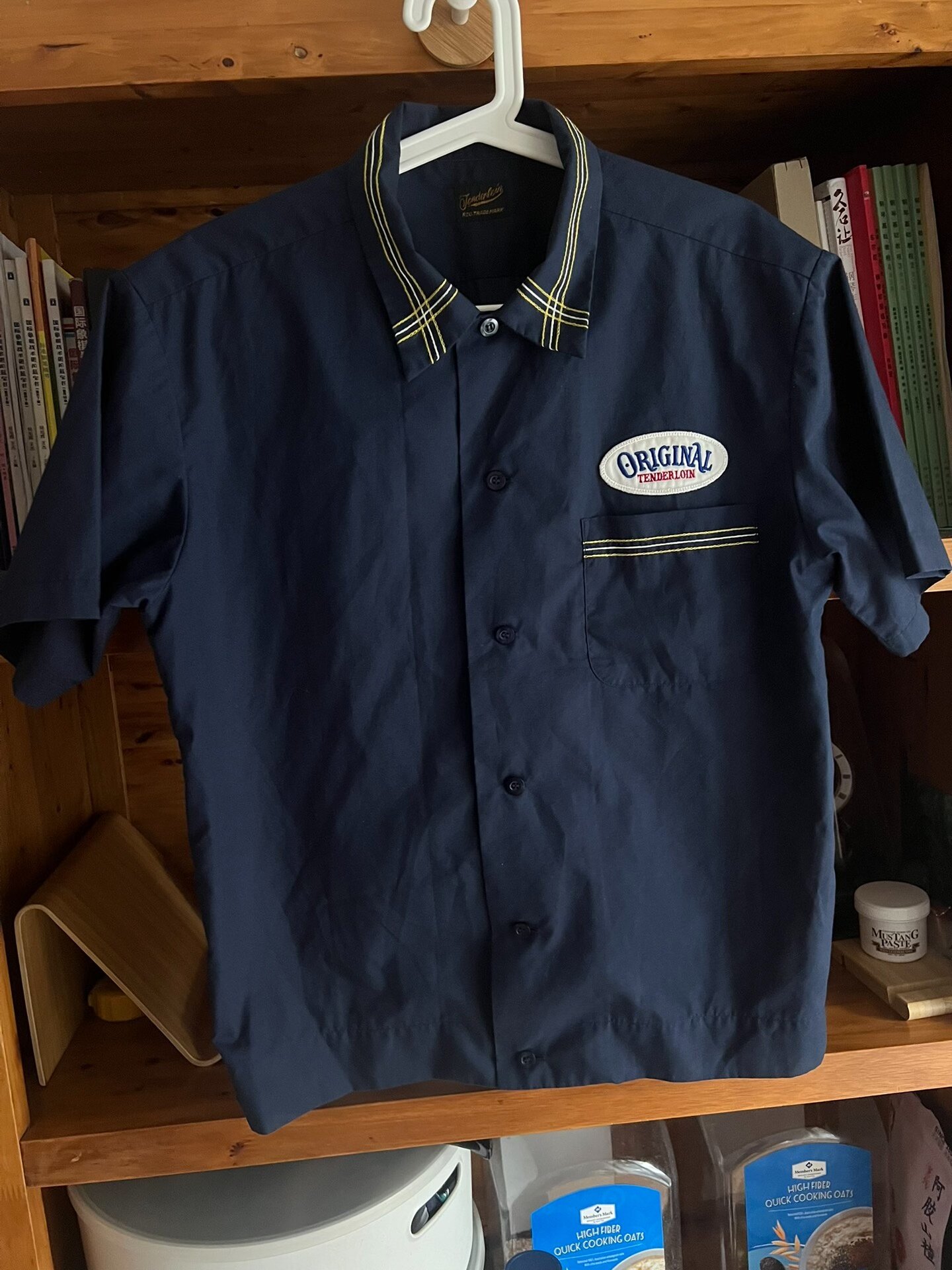 Tenderloin Japanese Indigo Short-Sleeve Shirt — front