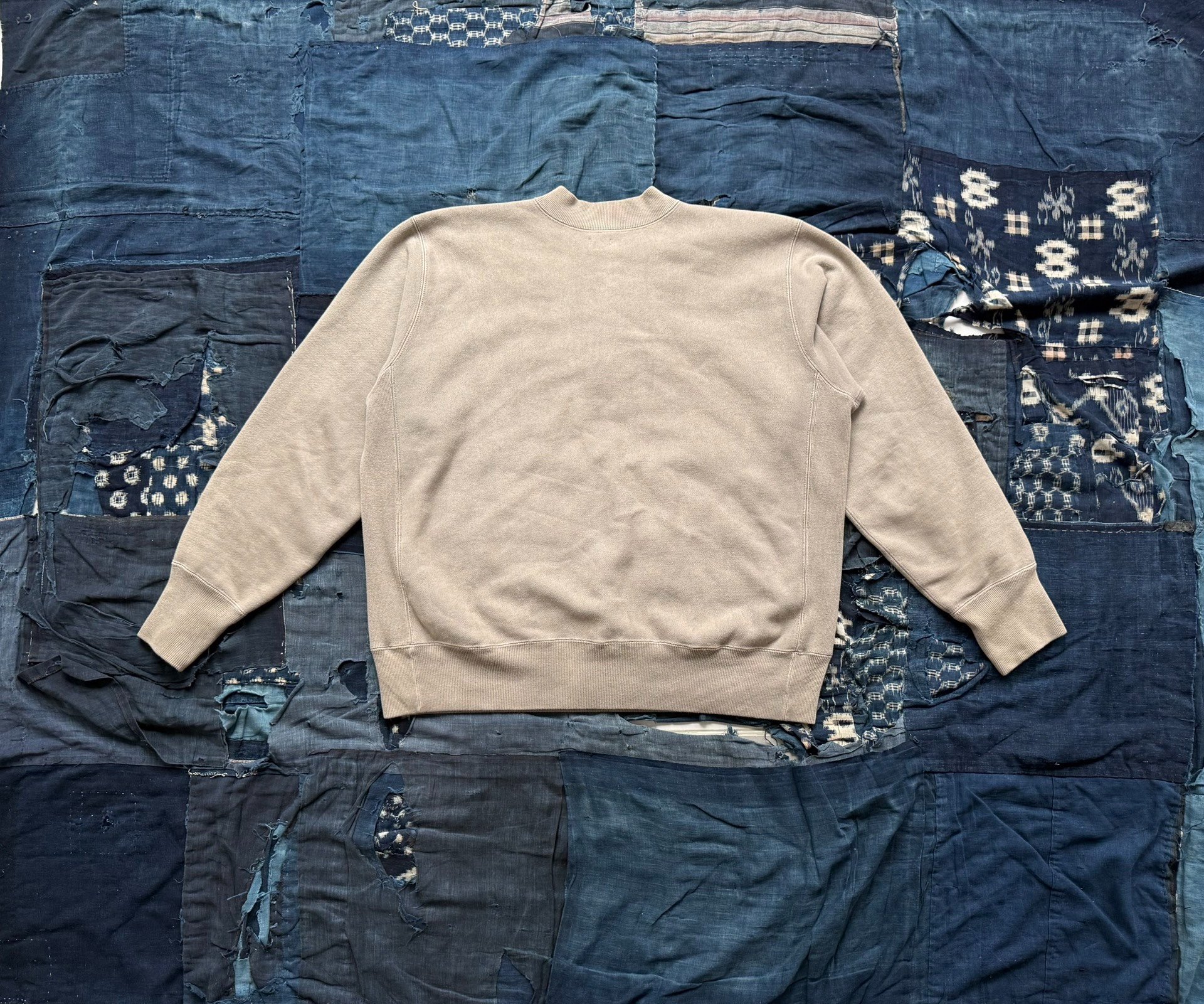 A.PRESSE 25aw Vintage Half Zip Rib Sweater — front