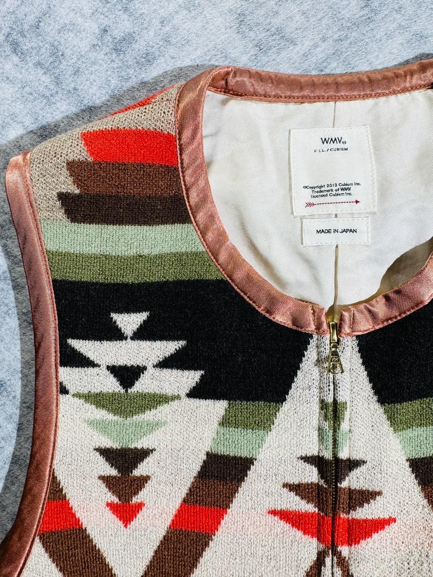 visvim Kora Jacquard Vest — label