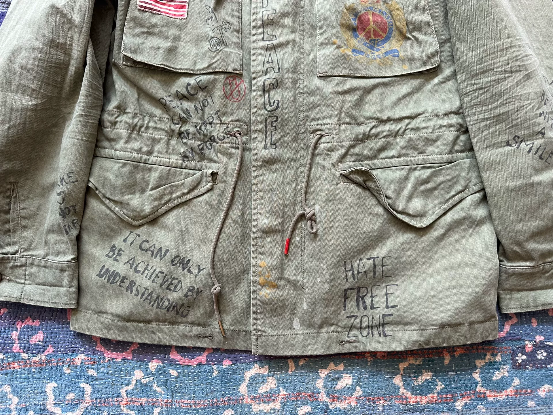 Polo Ralph Lauren Green M65 Military Jacket — back