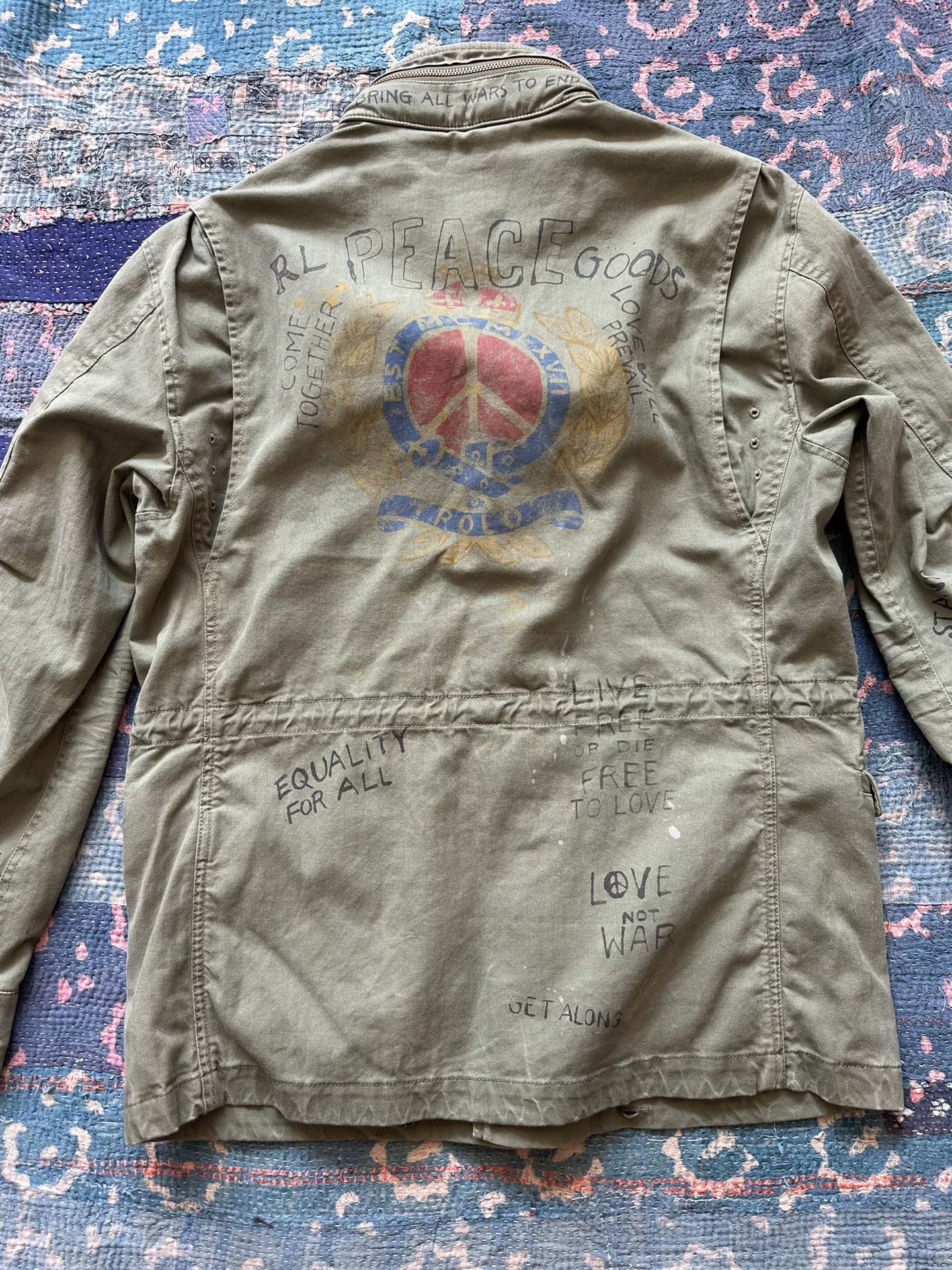 Polo Ralph Lauren Green M65 Military Jacket — front