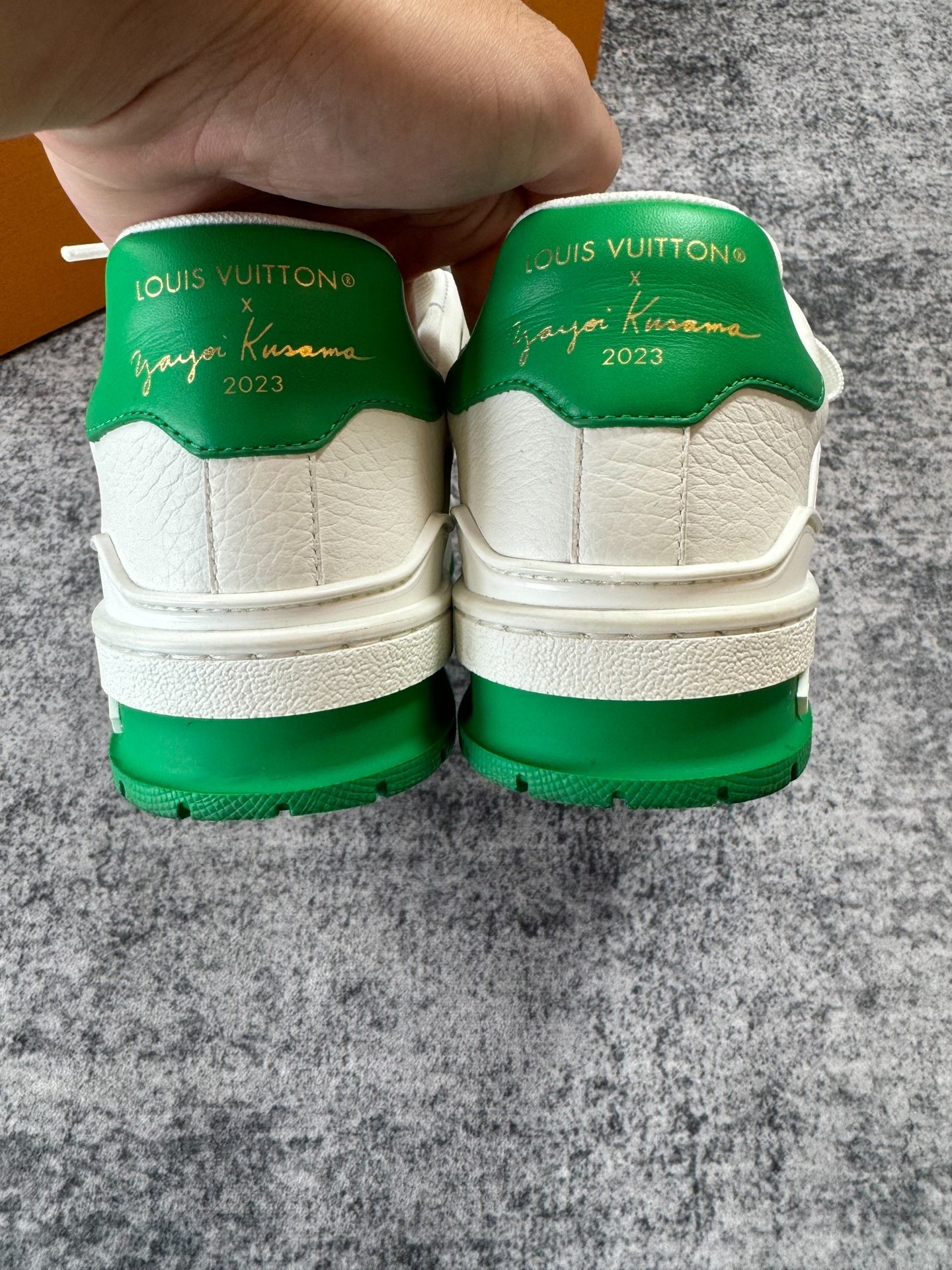 Louis Vuitton Yayoi Kusama Polka Dot Trainer — label