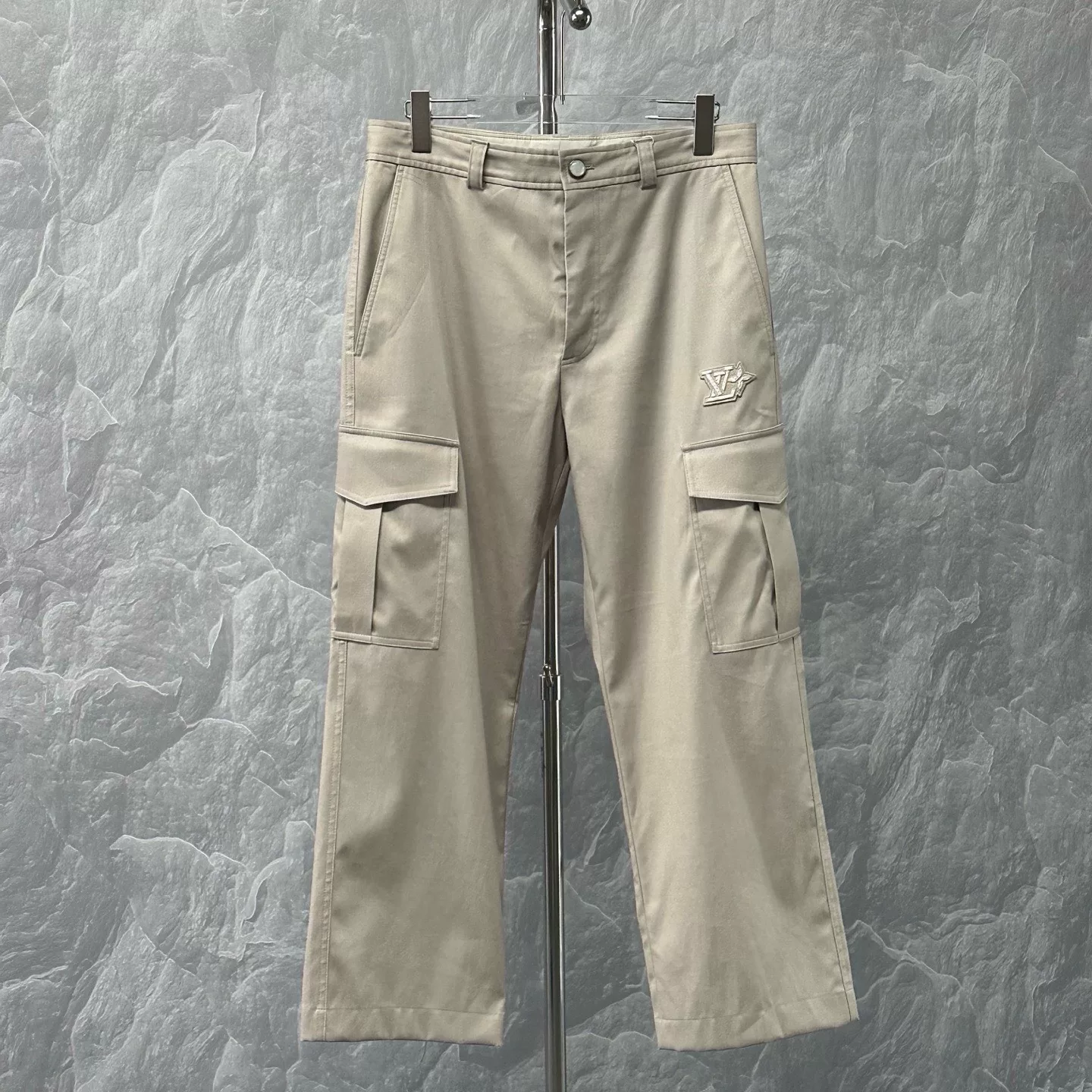 Louis Vuitton SS25 Beaded Logo Cargo Pants