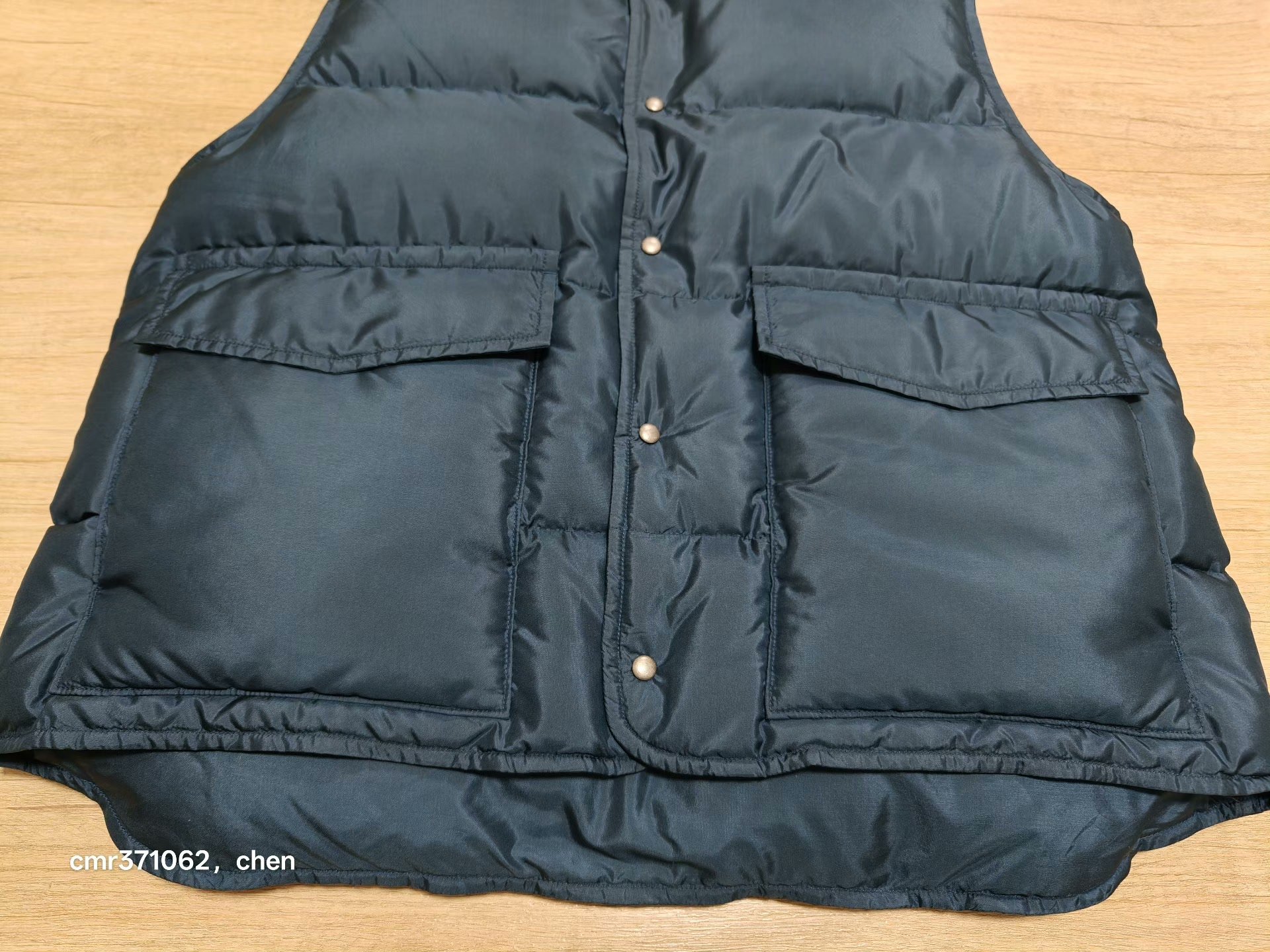 VISVIM 25SS KARLUK Silk Down Vest — detail