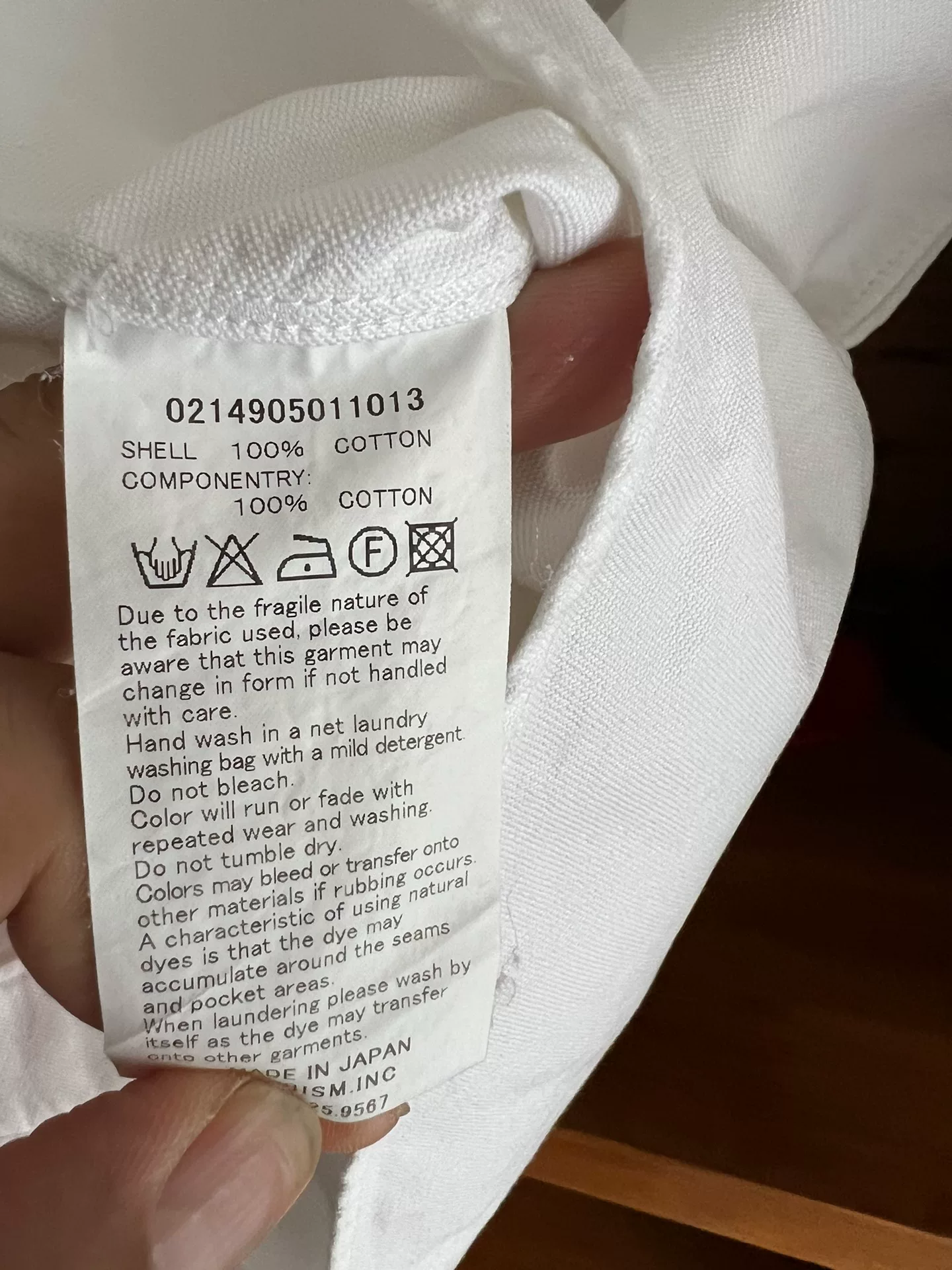 visvim 2014 ICT Egyptian Cotton Shirt — label