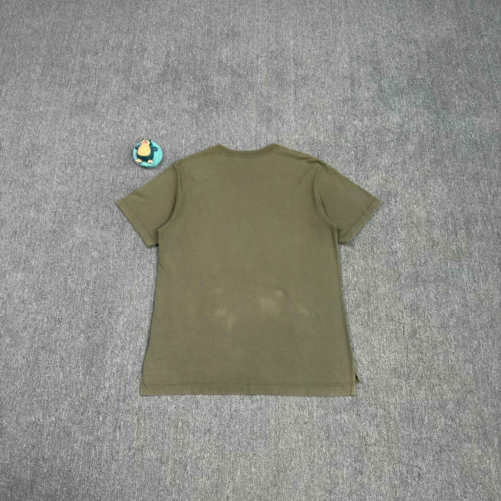 Dior Olive Green Chest Logo T-shirt — front