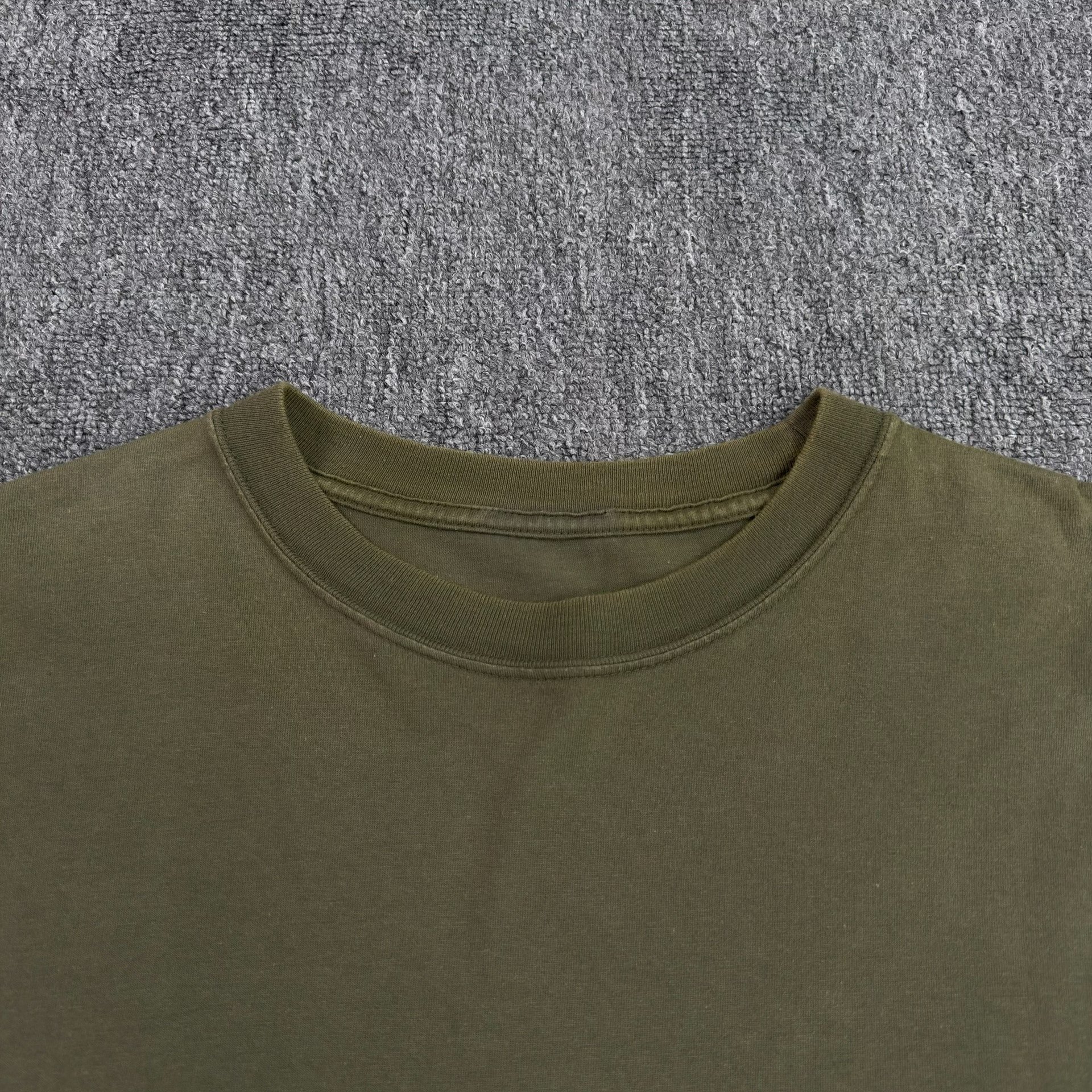 Dior Olive Green Chest Logo T-shirt — detail