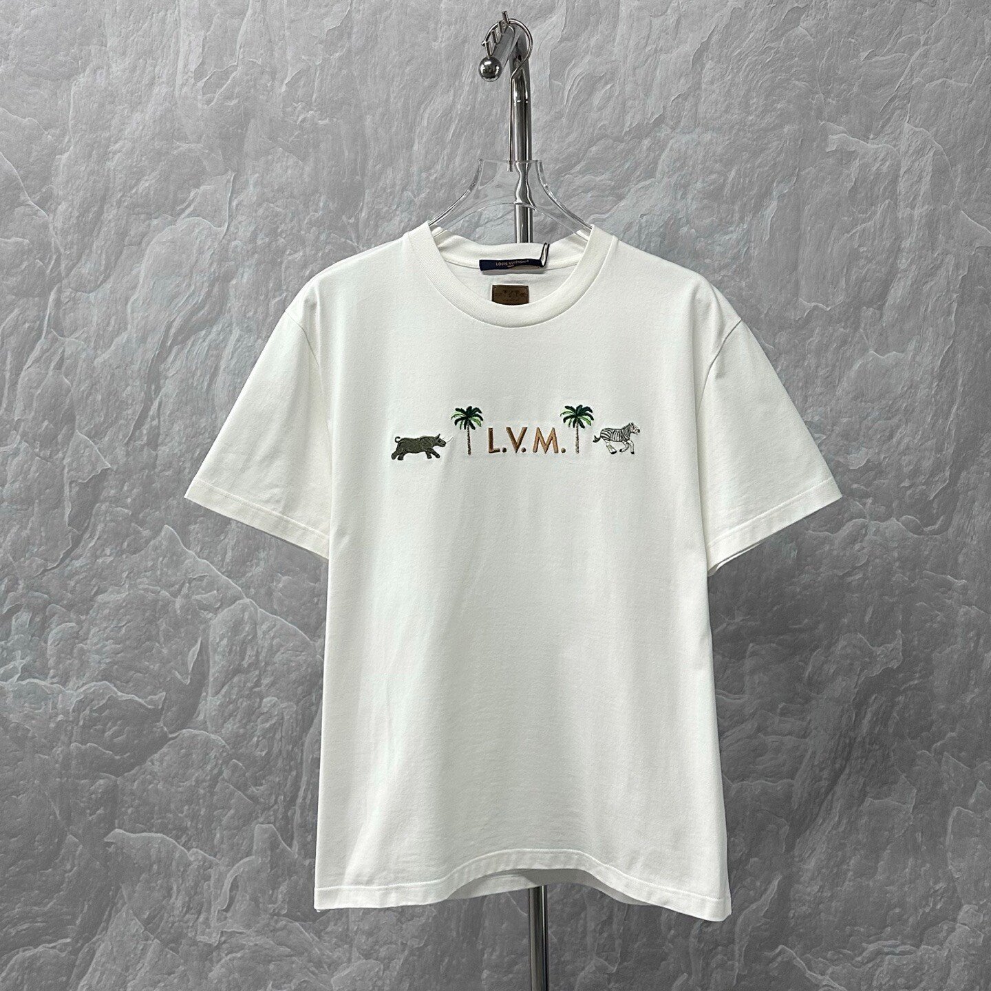 Louis Vuitton x Darjeeling Limited Animal Embroidery Tee