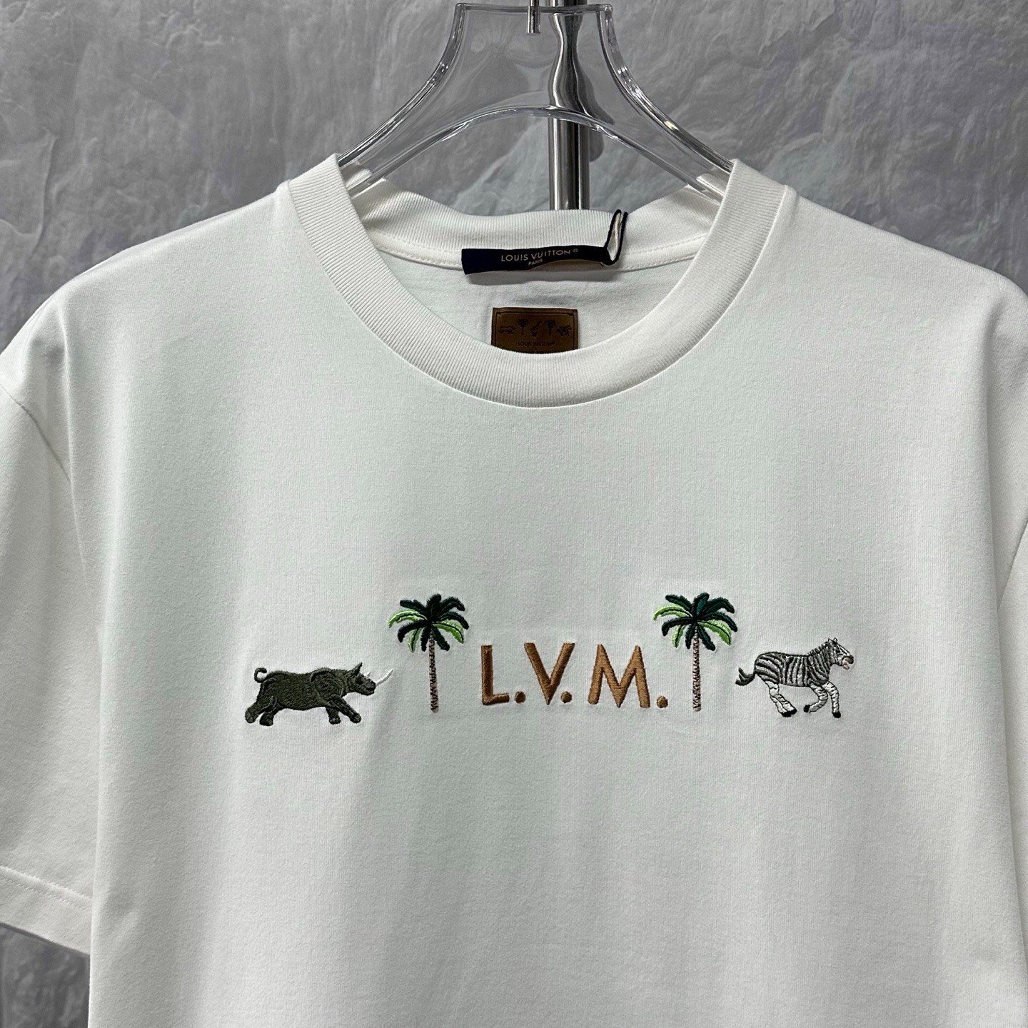 Louis Vuitton x Darjeeling Limited Animal Embroidery Tee — front