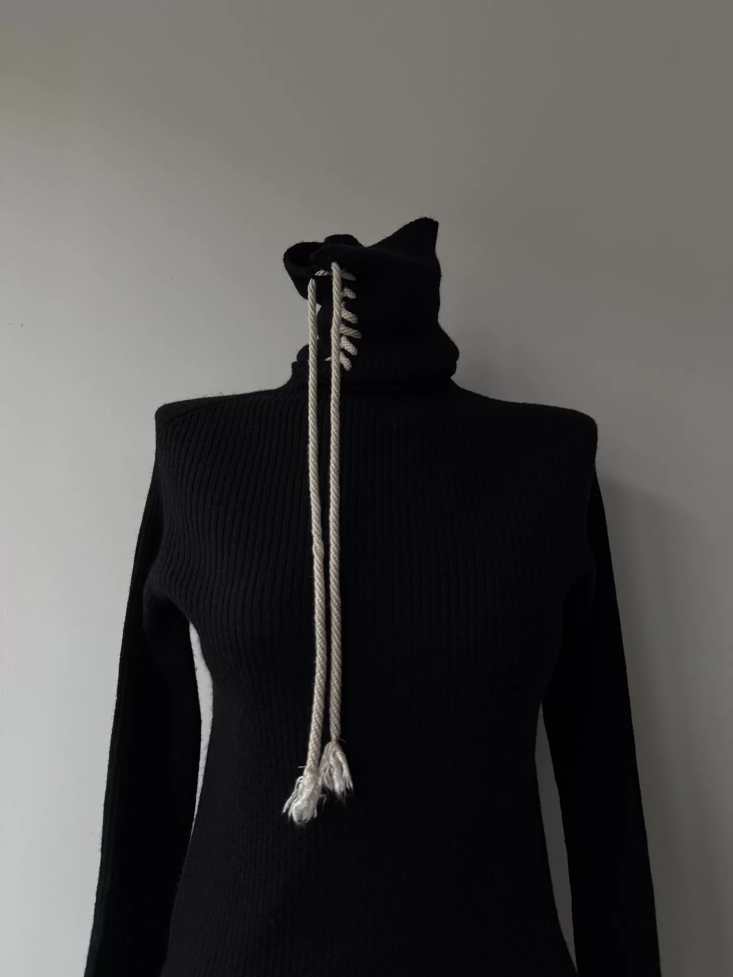 Yohji Yamamoto Y's 22AW Ribbed Turtleneck — back
