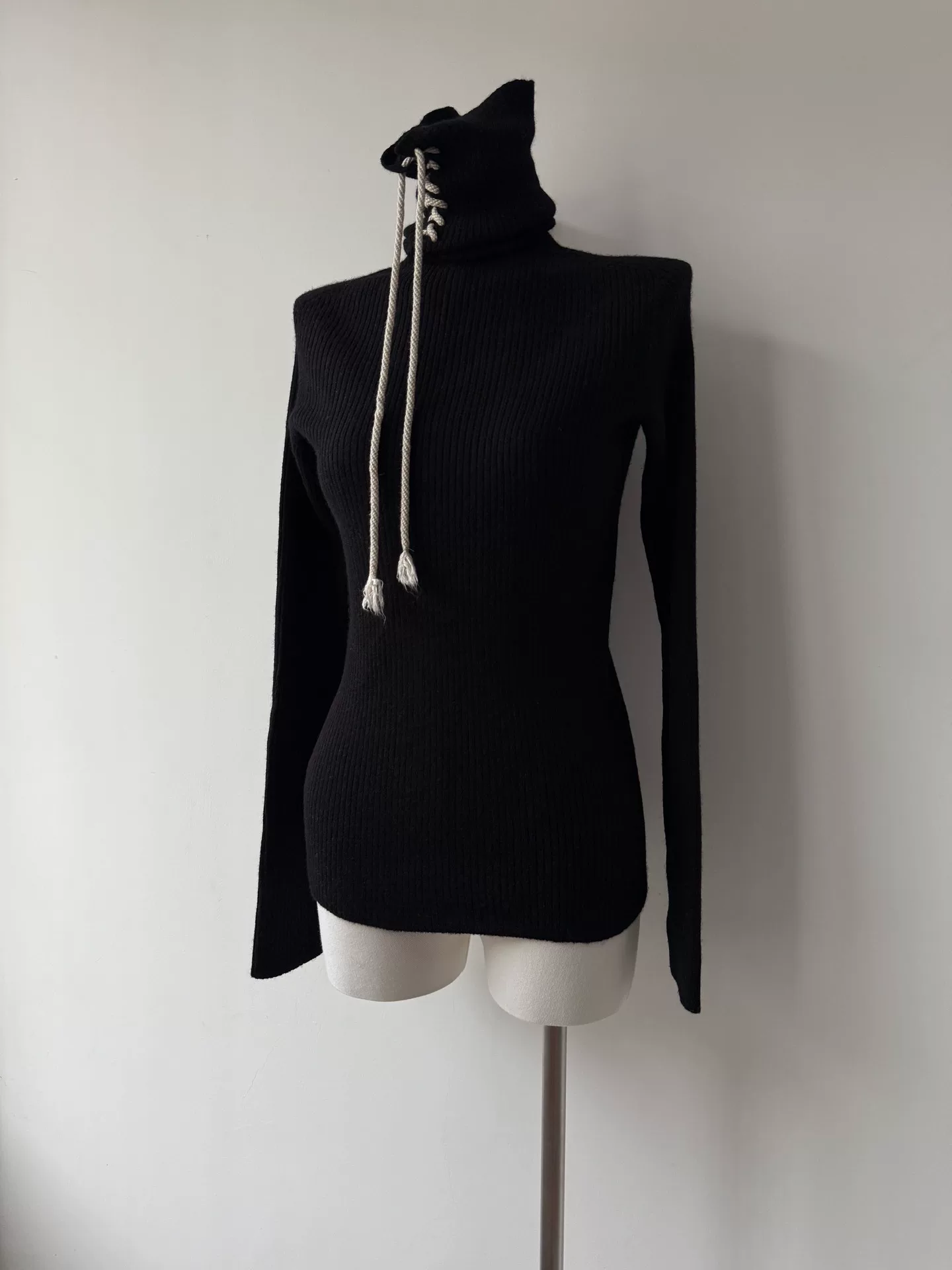Yohji Yamamoto Y's 22AW Ribbed Turtleneck — front