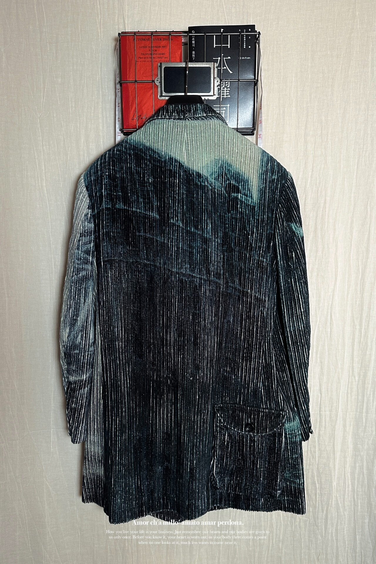 Yohji Yamamoto 22AW Beksiński Coat — label