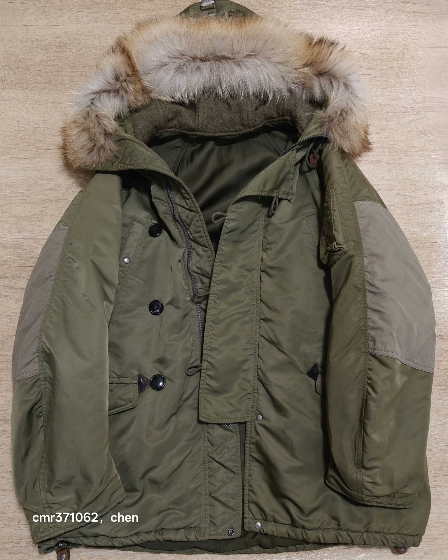 visvim 18AW Valdez Wool Pile Coat — detail