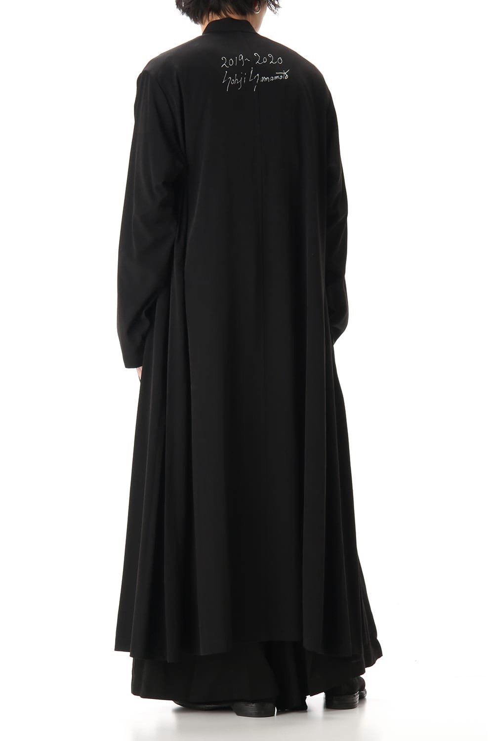 Yohji Yamamoto 2020SS Stand Collar Coat — label