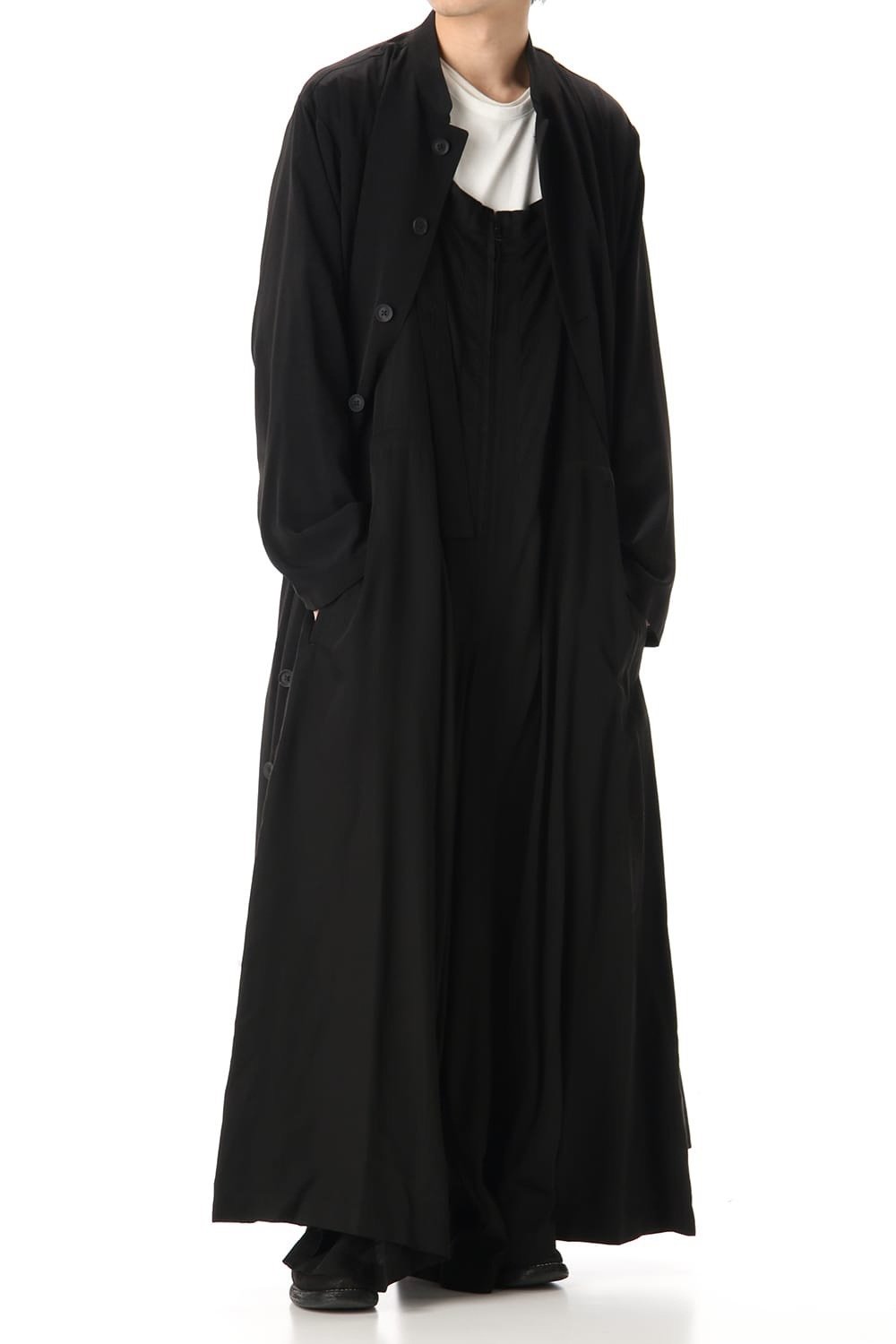 Yohji Yamamoto 2020SS Stand Collar Coat — back