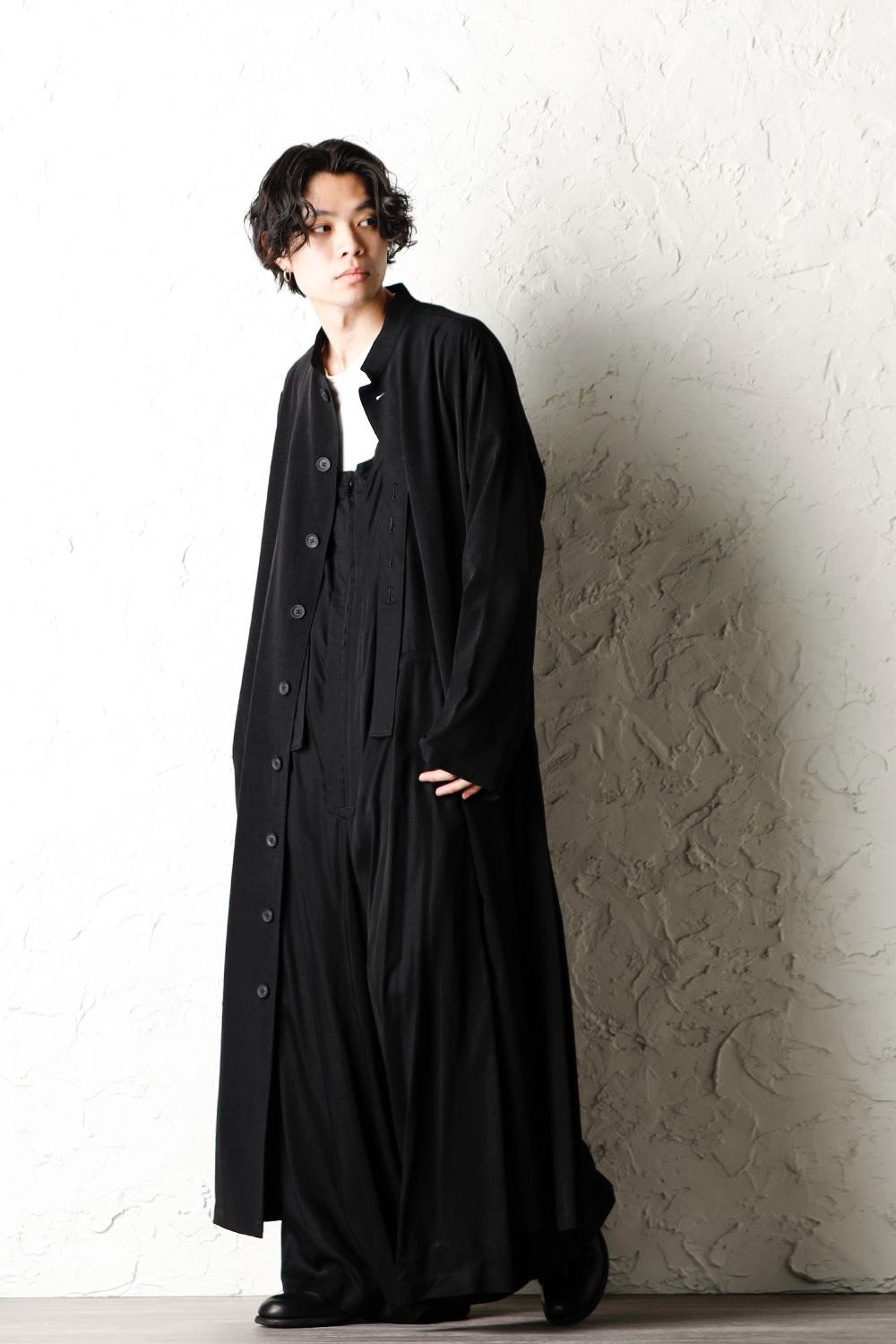 Yohji Yamamoto 2020SS Stand Collar Coat — front