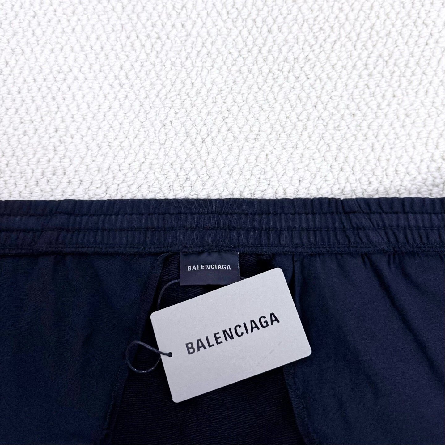 Balenciaga SS26 Waxed Biker Cargo Pants — detail