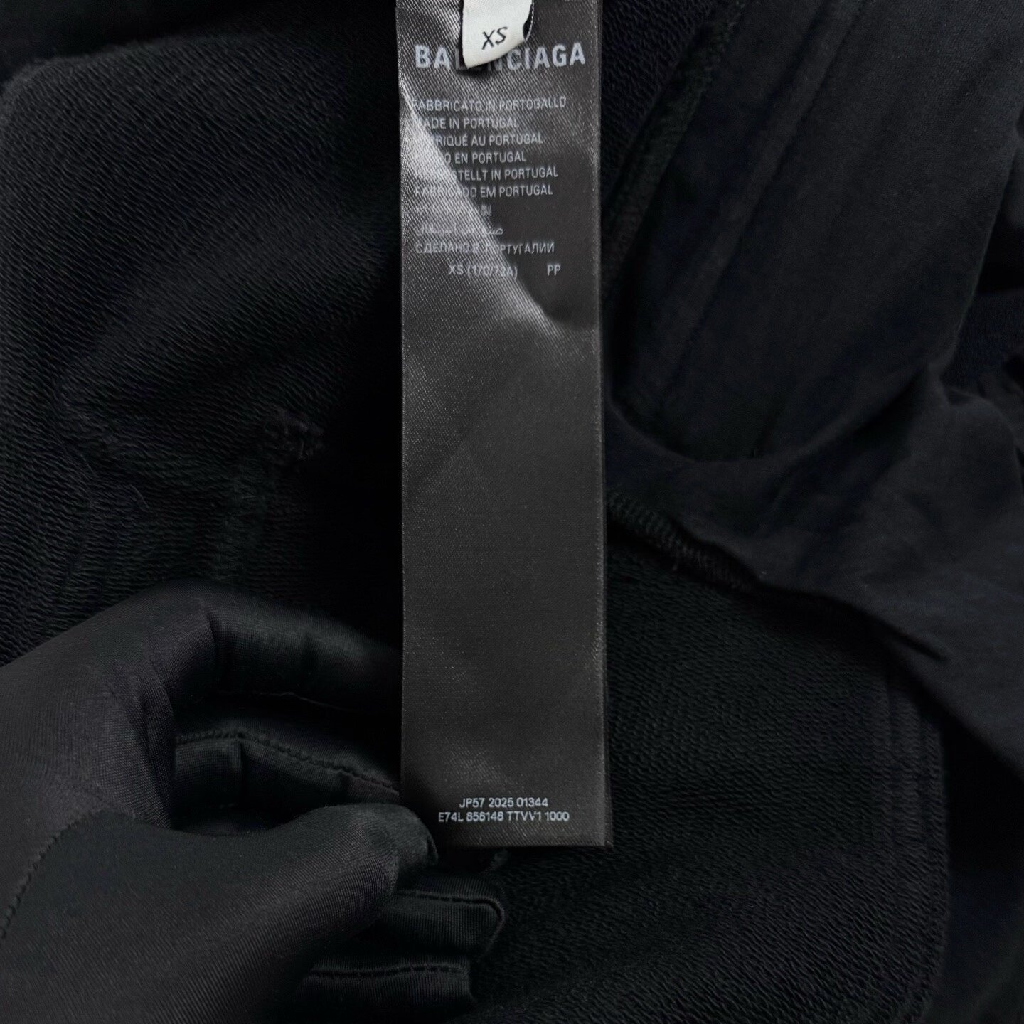 Balenciaga SS26 Waxed Biker Cargo Pants — back