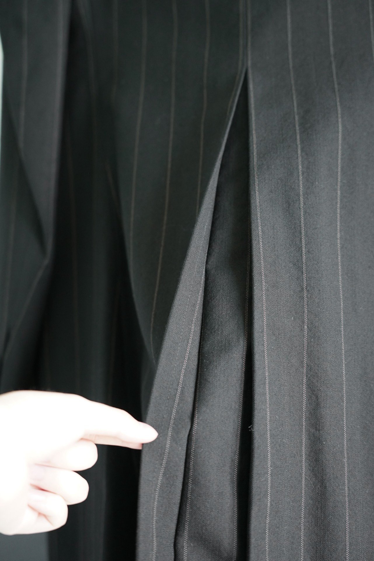 Yohji Yamamoto 03AW Stripe Coat — label