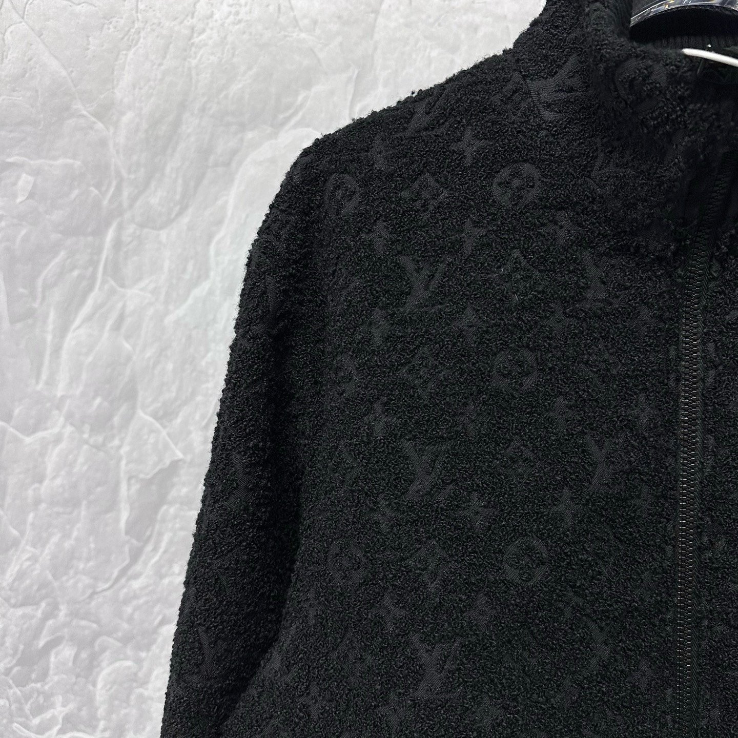 Louis Vuitton SS25 Teddy Towel Print Jacket — detail
