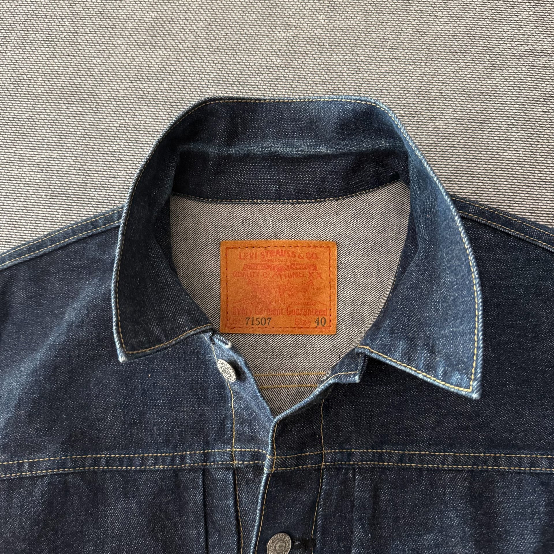 Levi's LVC507 J02 Denim Jacket — detail