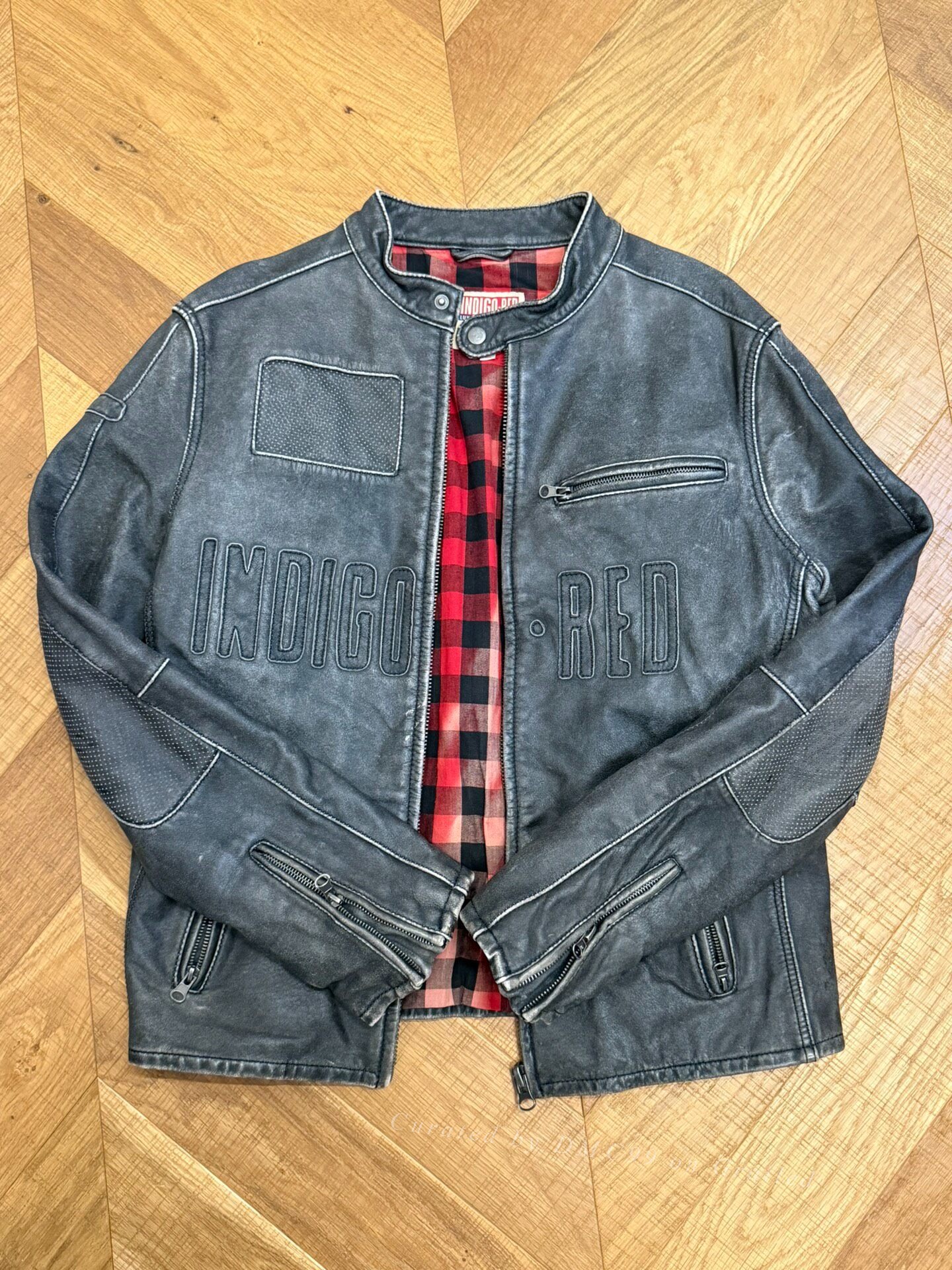 Vintage Harley Davidson Distressed Leather Jacket