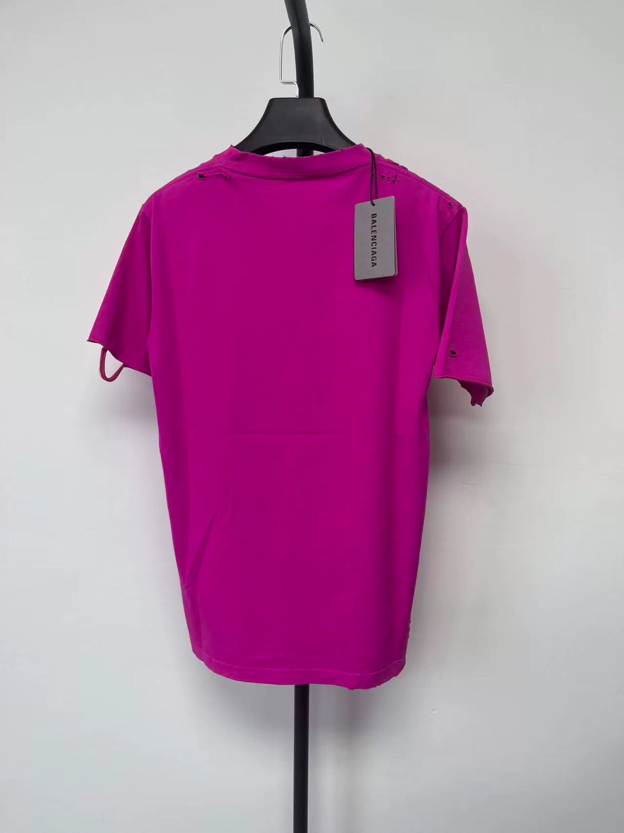 BALENCIAGA 'THIS IS NOT NEW' Hole T-Shirt — front