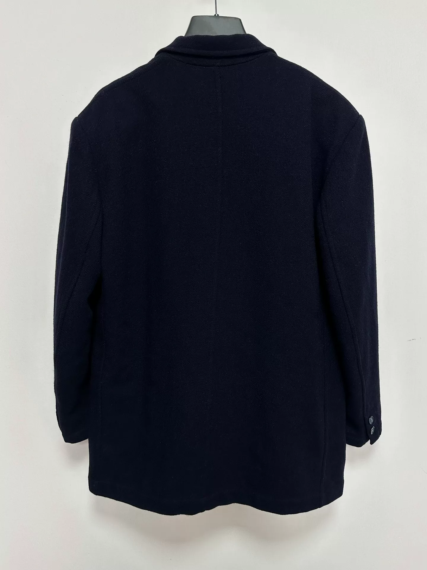 Yohji Yamamoto 1970s Early Double-Breasted Coat — back