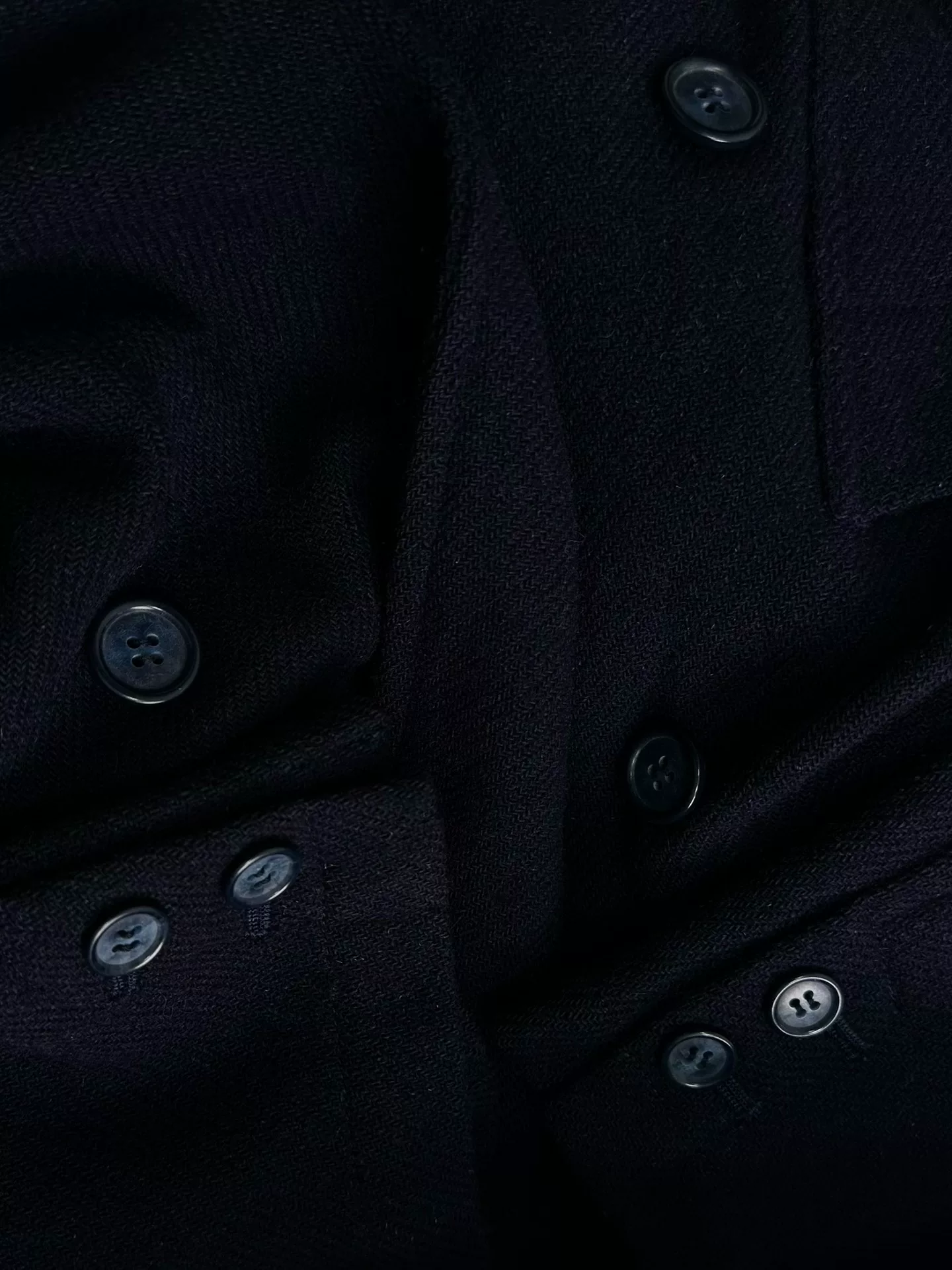 Yohji Yamamoto 1970s Early Double-Breasted Coat — label
