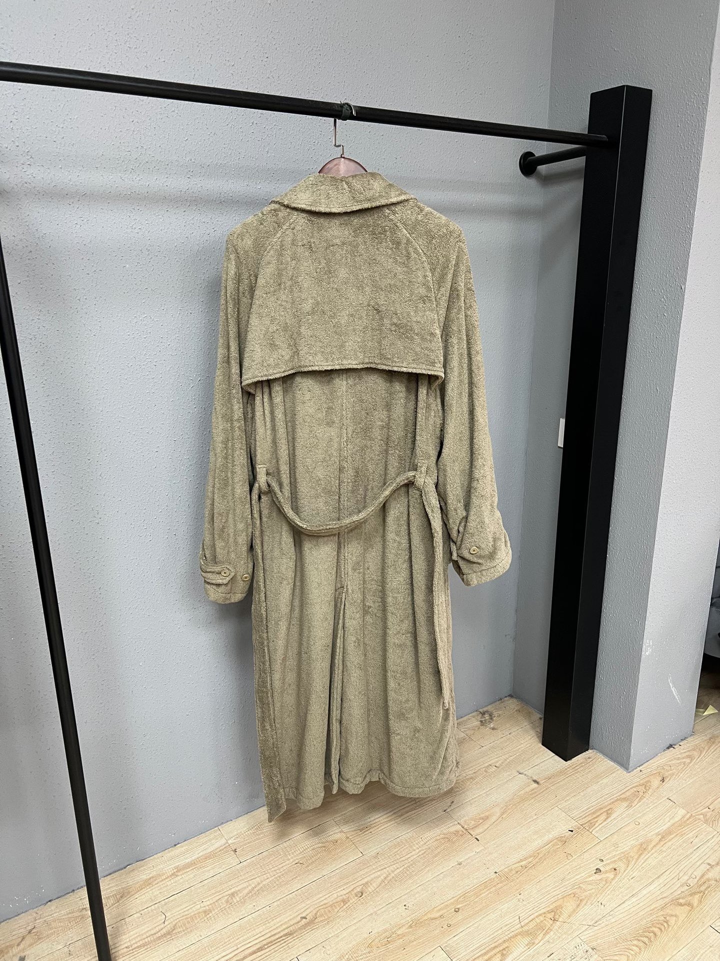 Balenciaga Double-Breasted Towel Coat — front