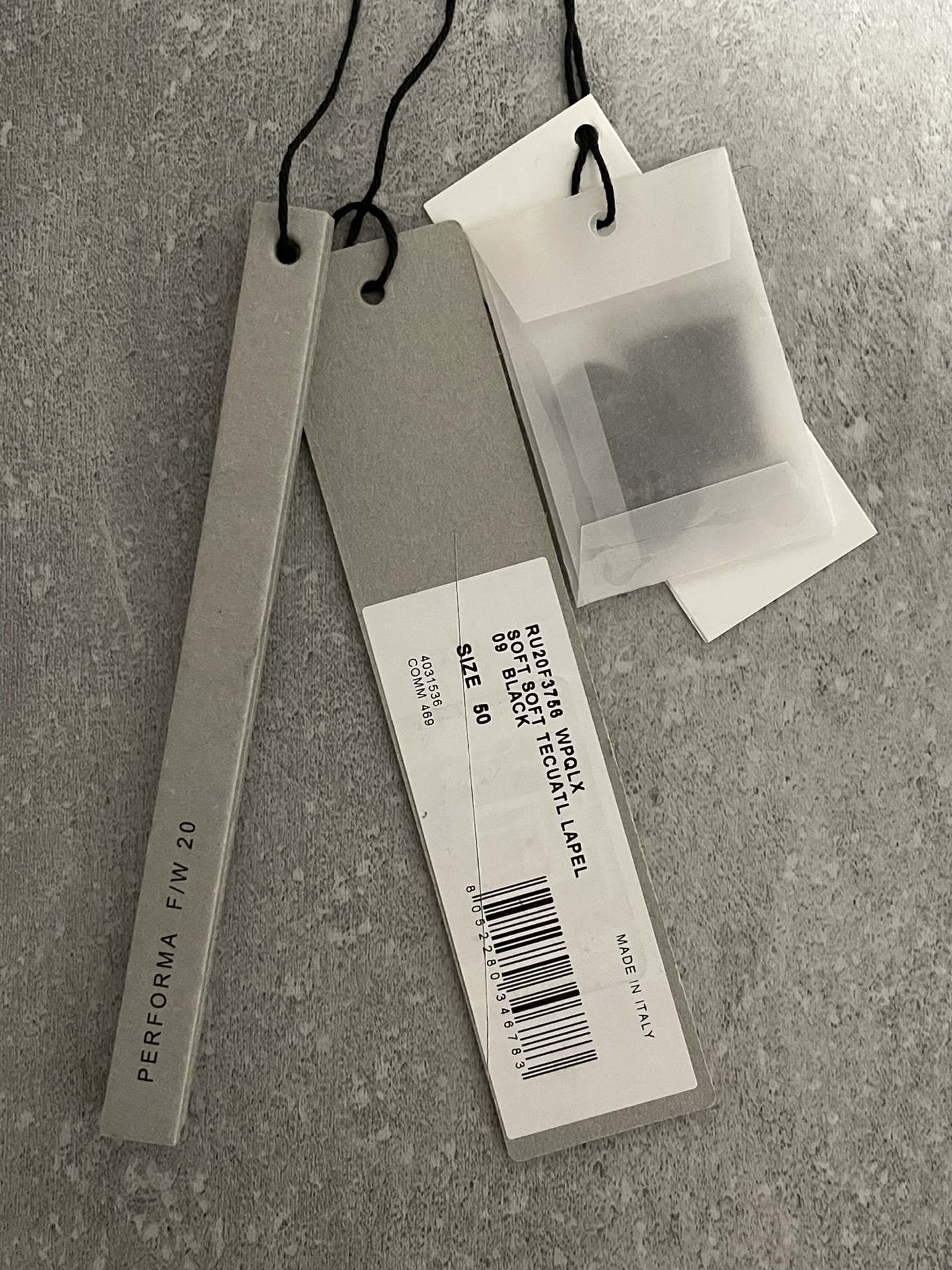 Rick Owens Black Suit Jacket — back