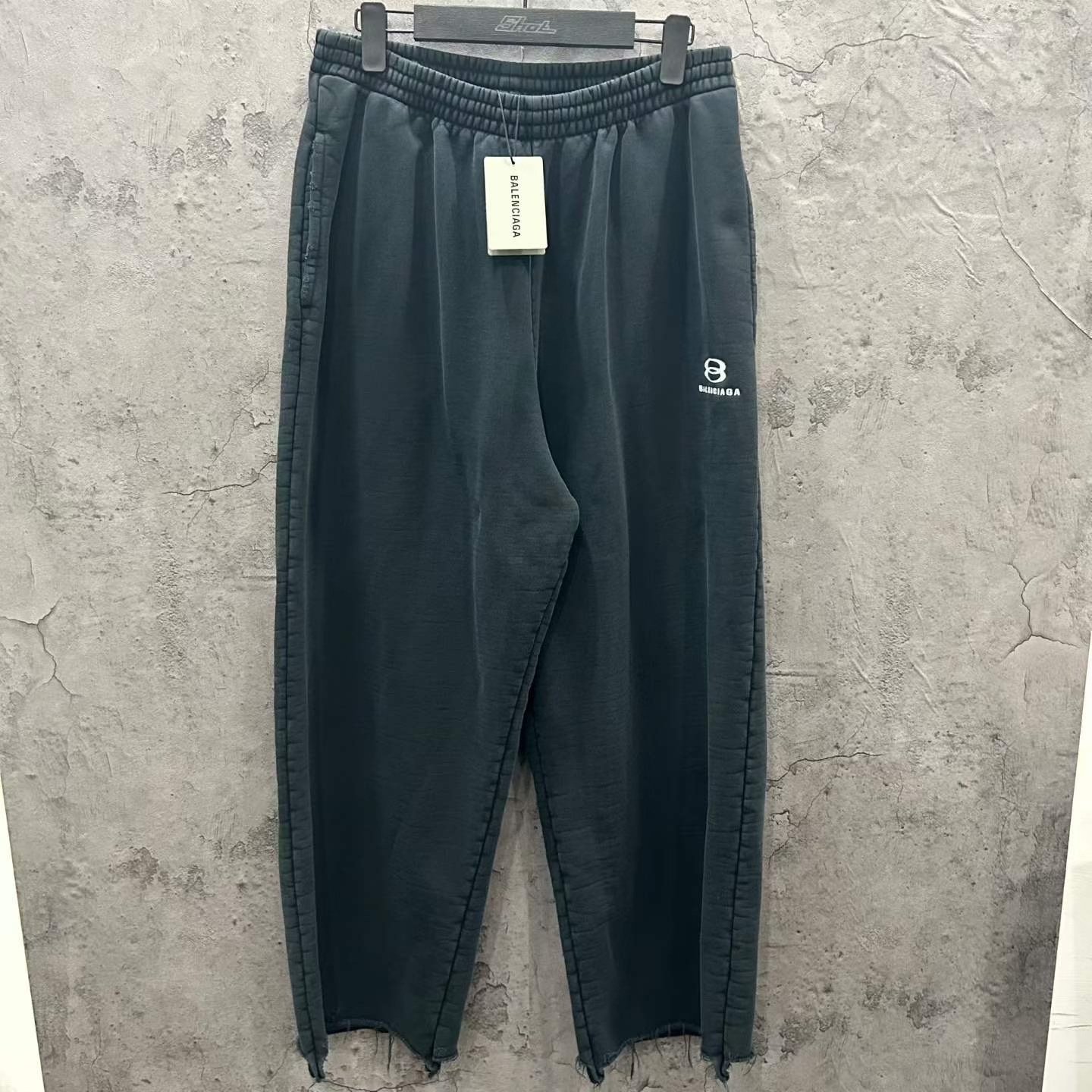 Balenciaga Distressed Embroidered Track Pants