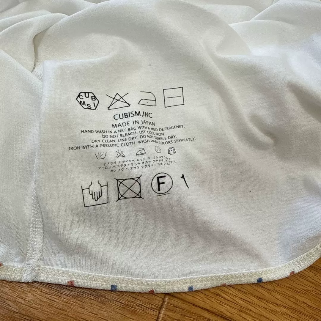 visvim CUBISM V-neck T-shirt — back