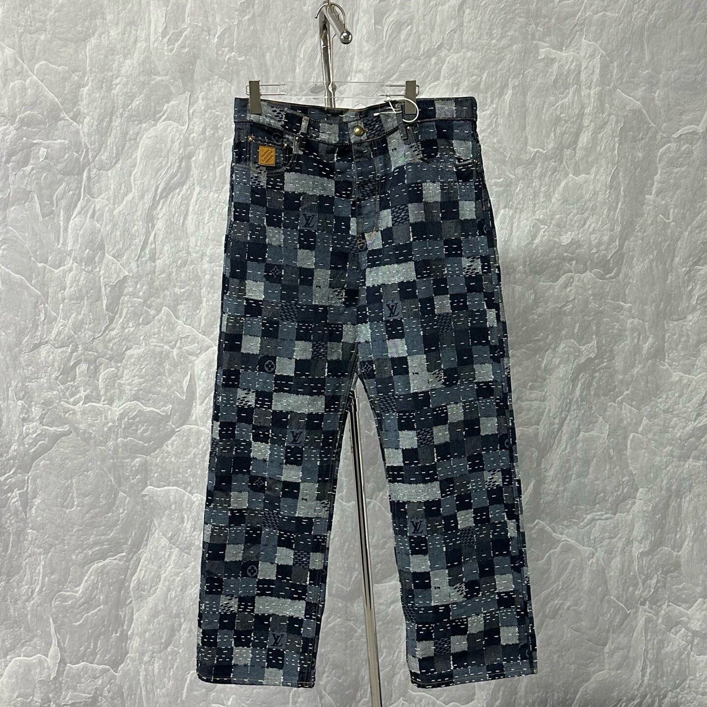 Louis Vuitton Nigo FW25 Checkerboard Denim Pants