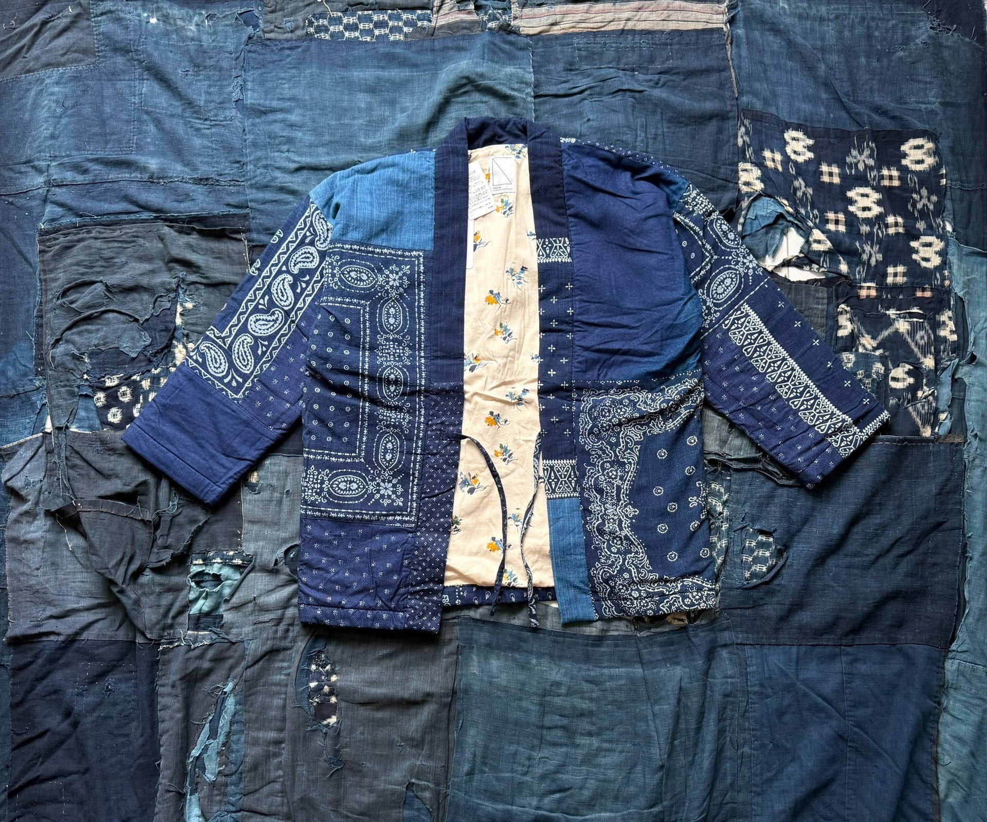 Soulive Distressed Vintage Cotton Robe Jacket