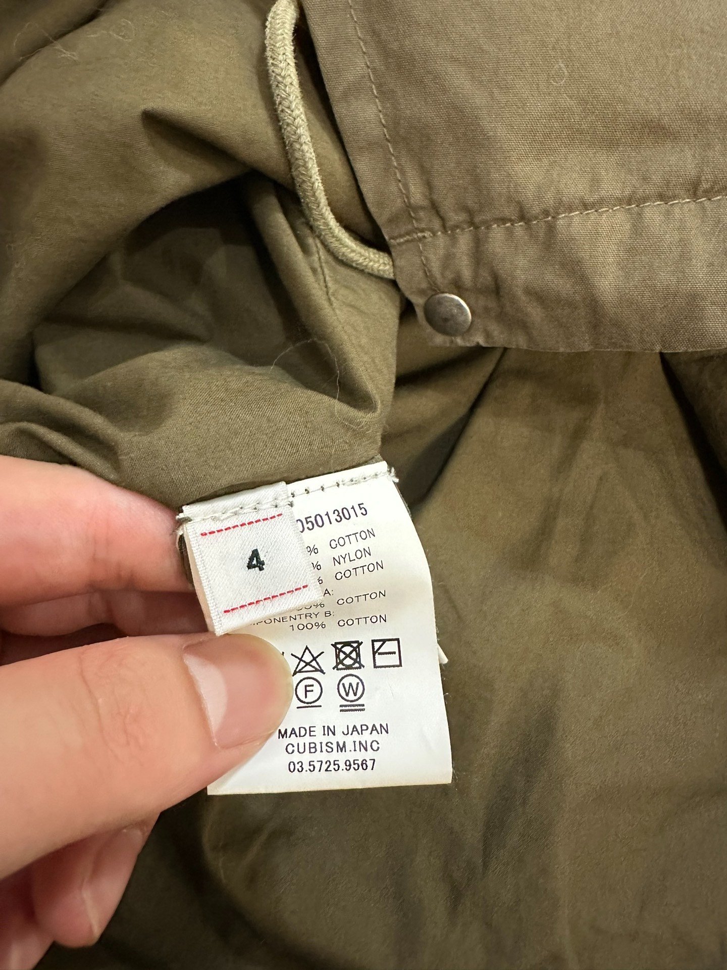visvim six five mud-dyed patchwork coat — back