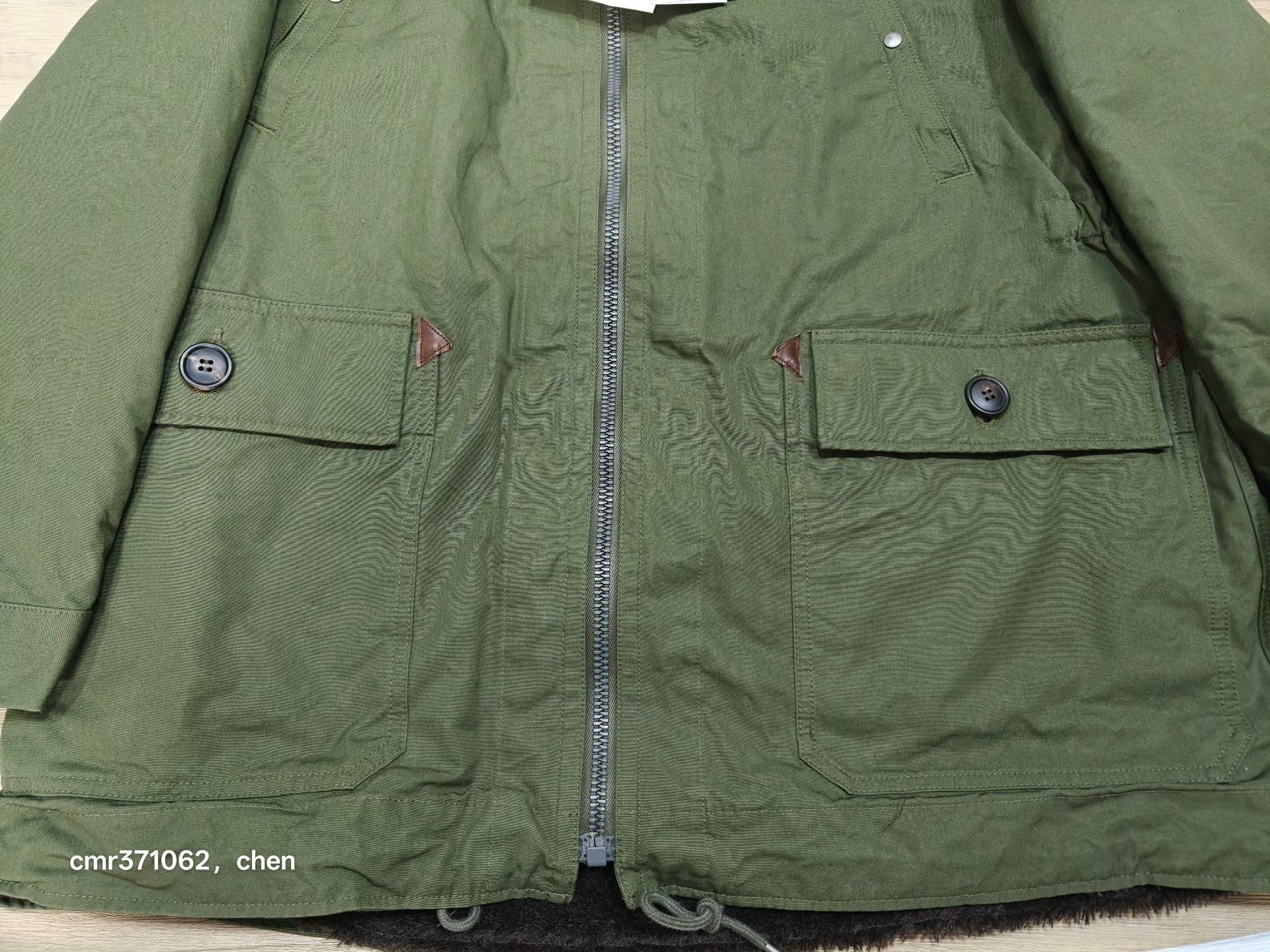 visvim Cold Bay Parka Wool Alpaca — detail