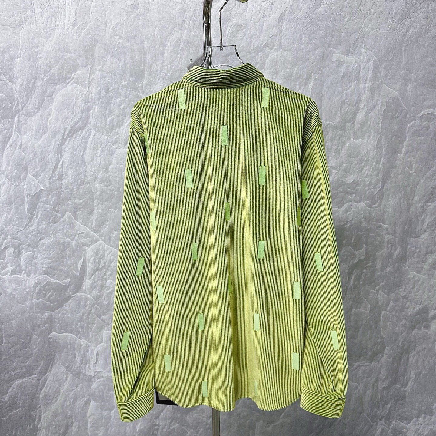 Louis Vuitton Logo Stripe Long-Sleeve Shirt — back