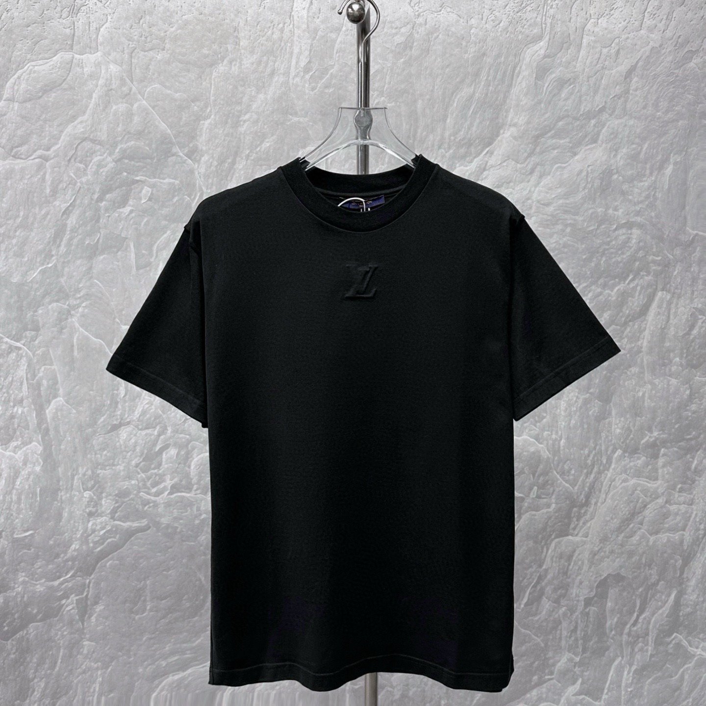 Louis Vuitton Black Letter Emboss Short-Sleeve