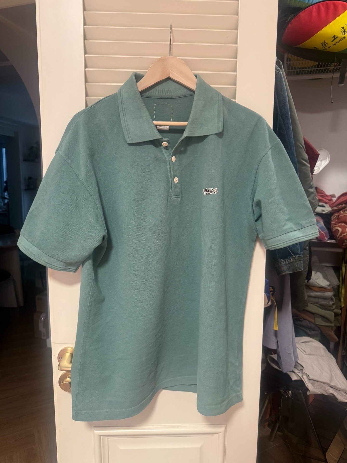 VISVIM JUMBO WELLER S/S DMGD FIL Polo
