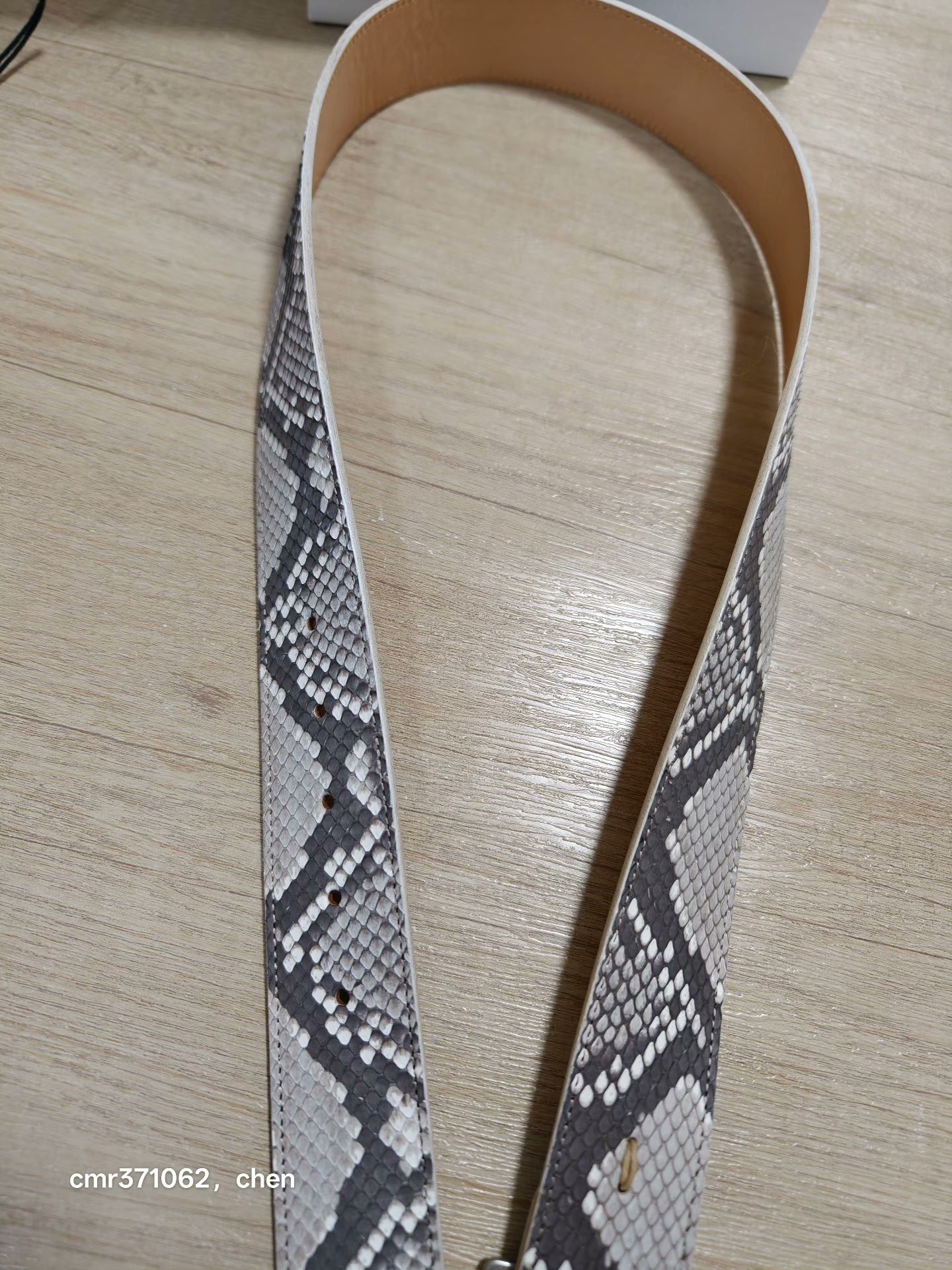 visvim 20ss Python Belt 40mm — label