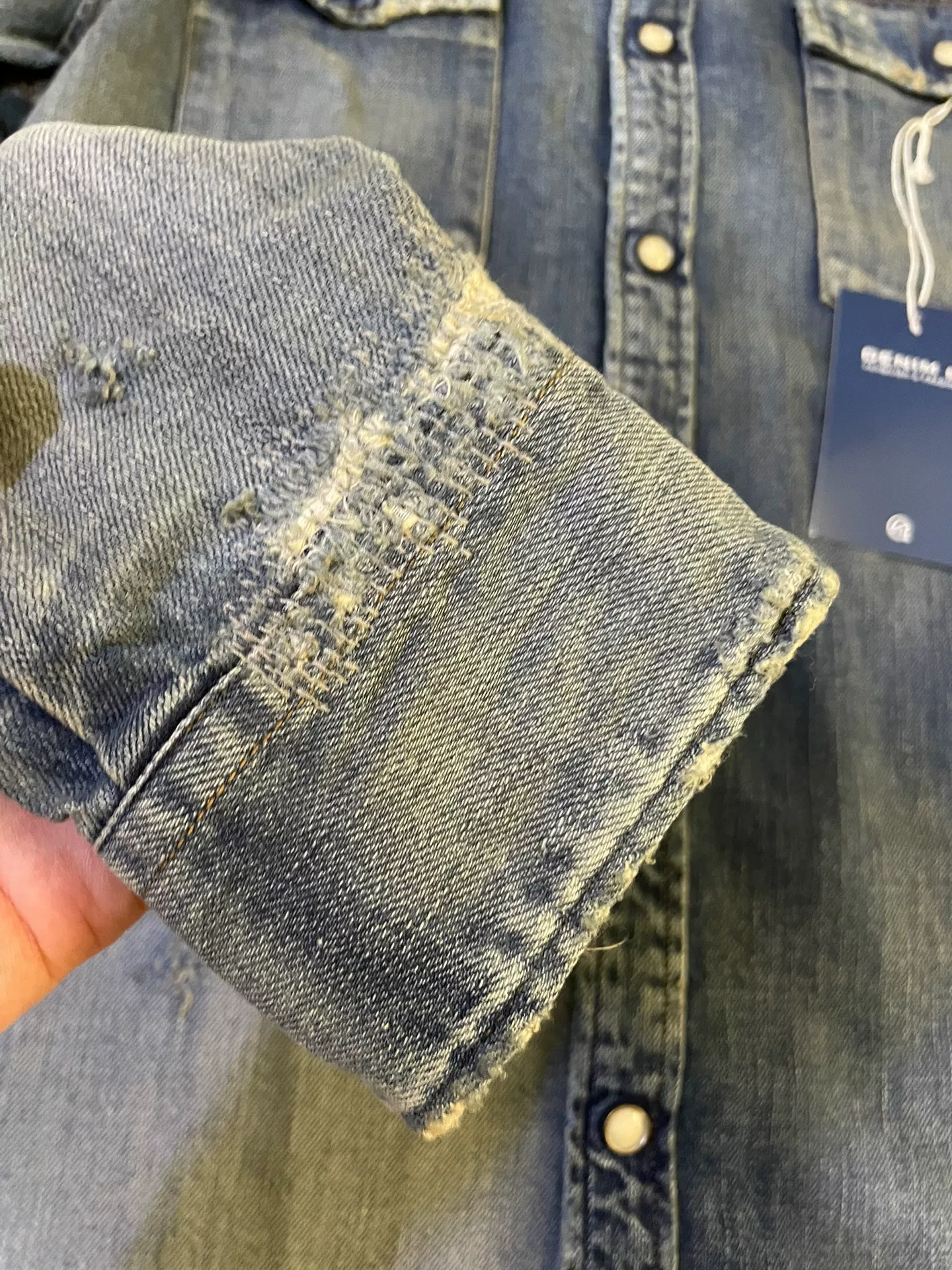 Vanquish Fragment Denim Shirt Jacket — back