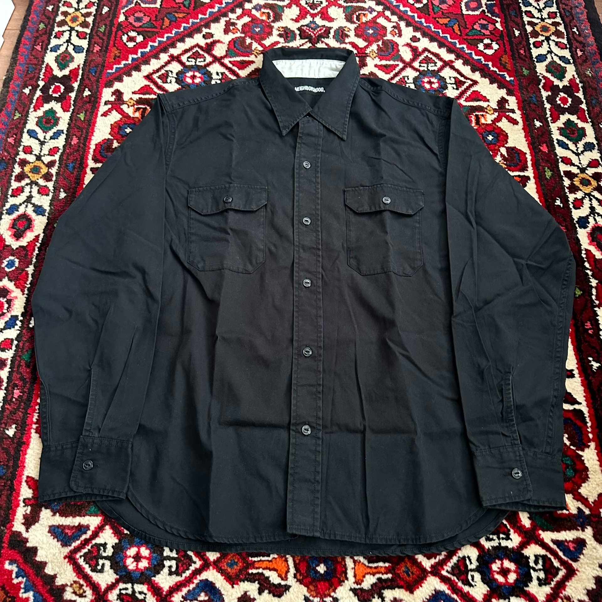 Neighborhood 20AW Black Shirt — detail