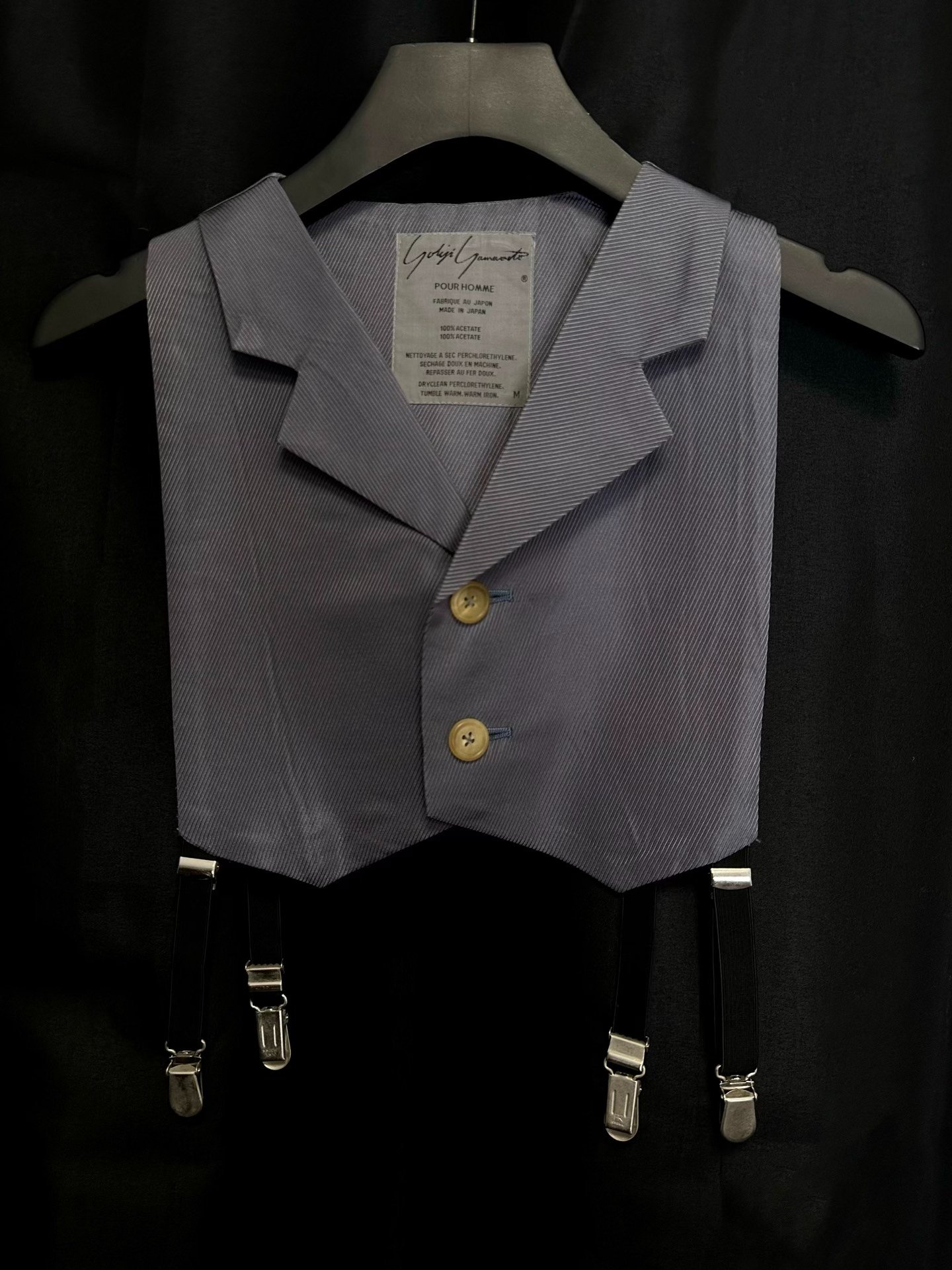 Yohji Yamamoto 1980s Short Suspender Vest