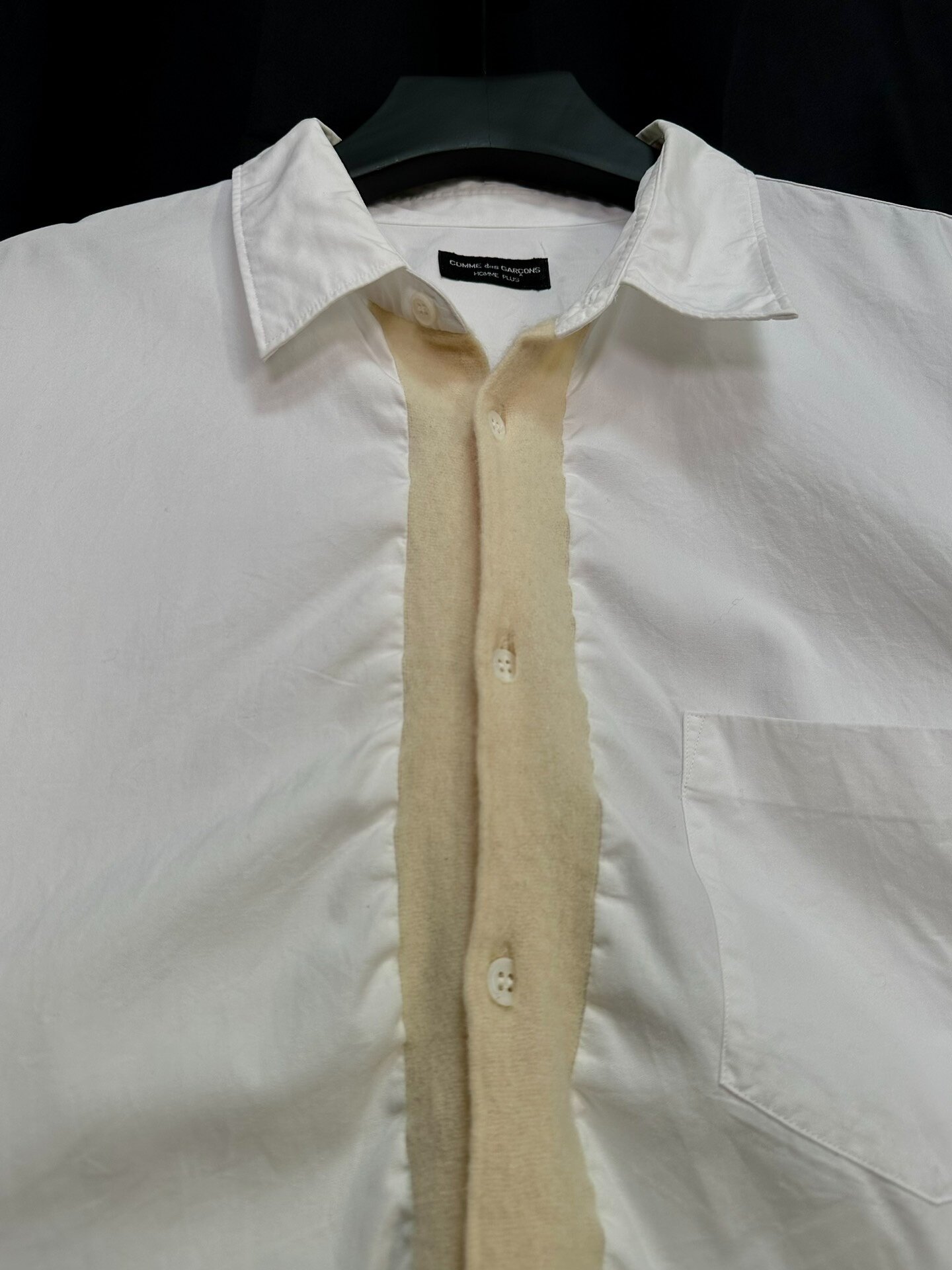 Comme des Garçons 1994AW Homme Plus Shirt — detail