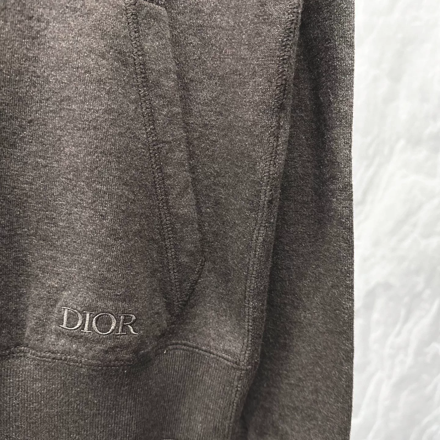 Dior Hooded Zip-Up Logo Jacket — detail