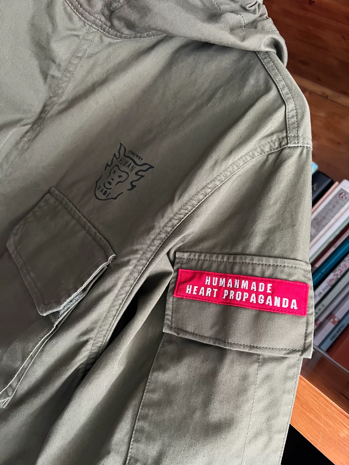 Human Made Military Multi-pocket Green Jacket — back