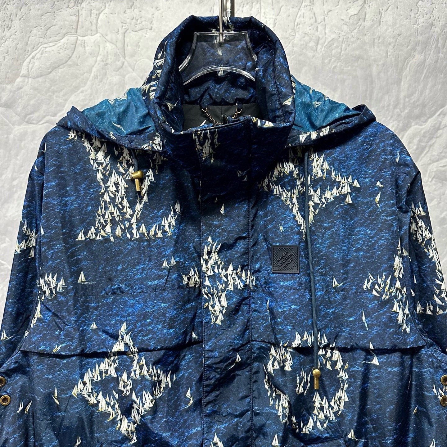 Louis Vuitton FW25 Monogram Hooded Jacket — front