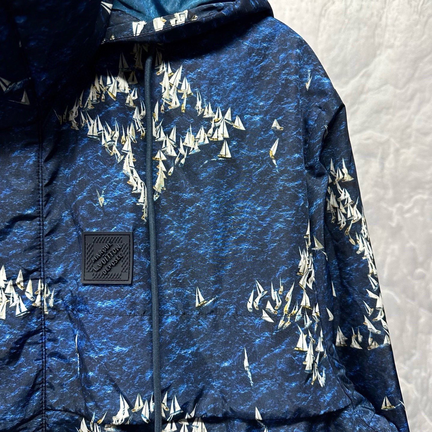 Louis Vuitton FW25 Monogram Hooded Jacket — detail